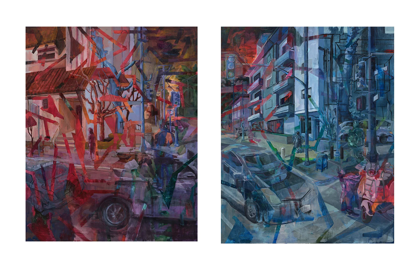 Labyrinth, 60x132”, 2019 Oil on Canvas