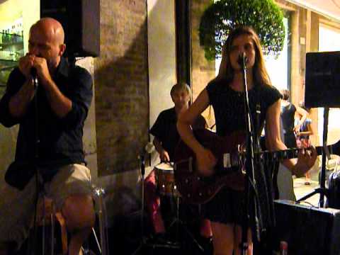 Violetta's father, Giuseppe Zironi performing with her on harmonica.