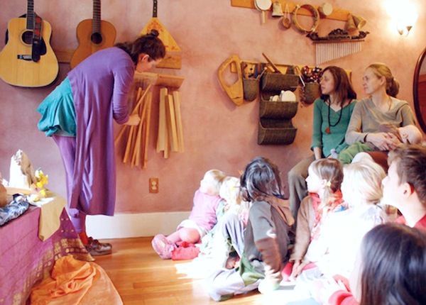 In the early years of a Waldorf education instruments are only used for tone color and mood- never for melodic or rhythmic purposes.