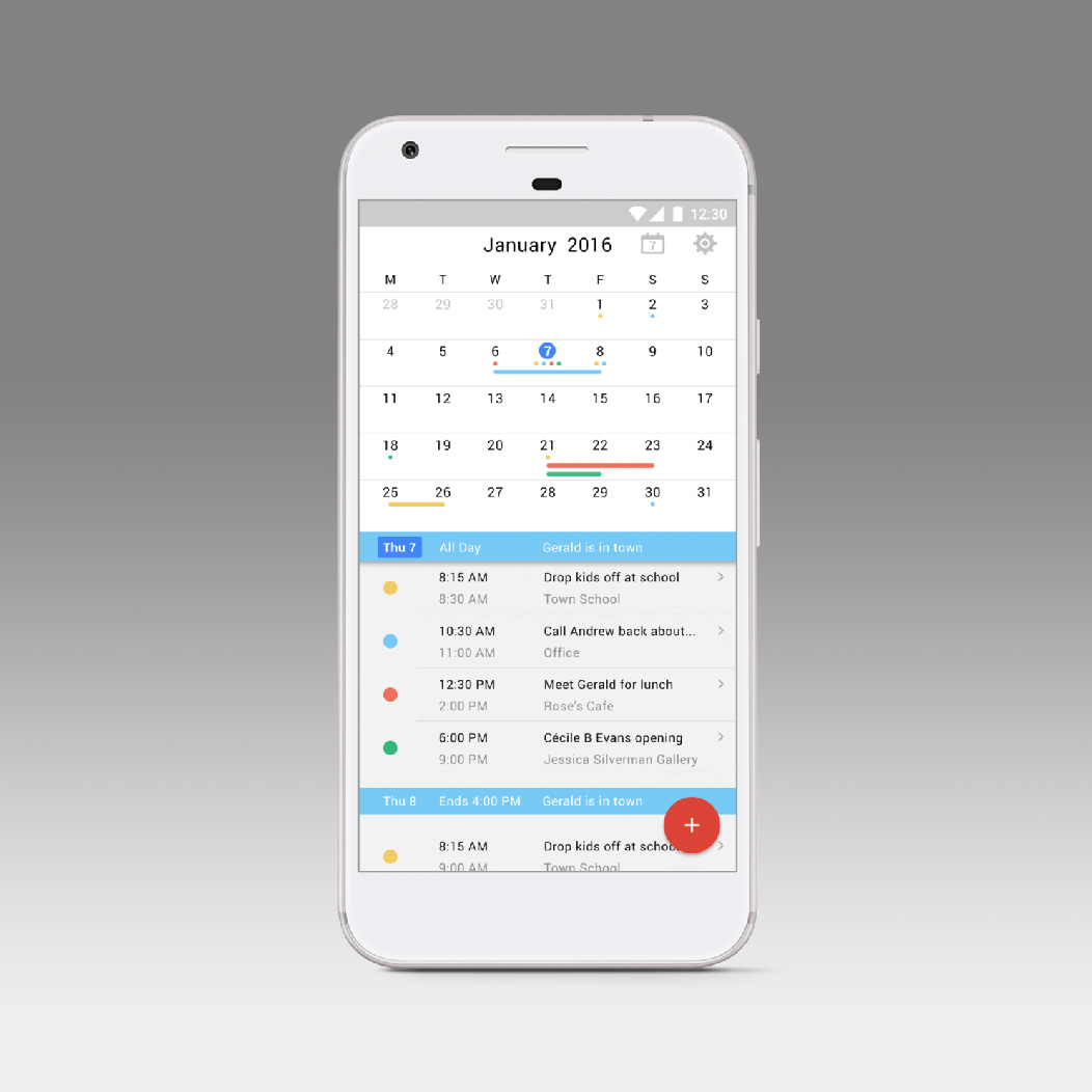 Calendar Mobile App