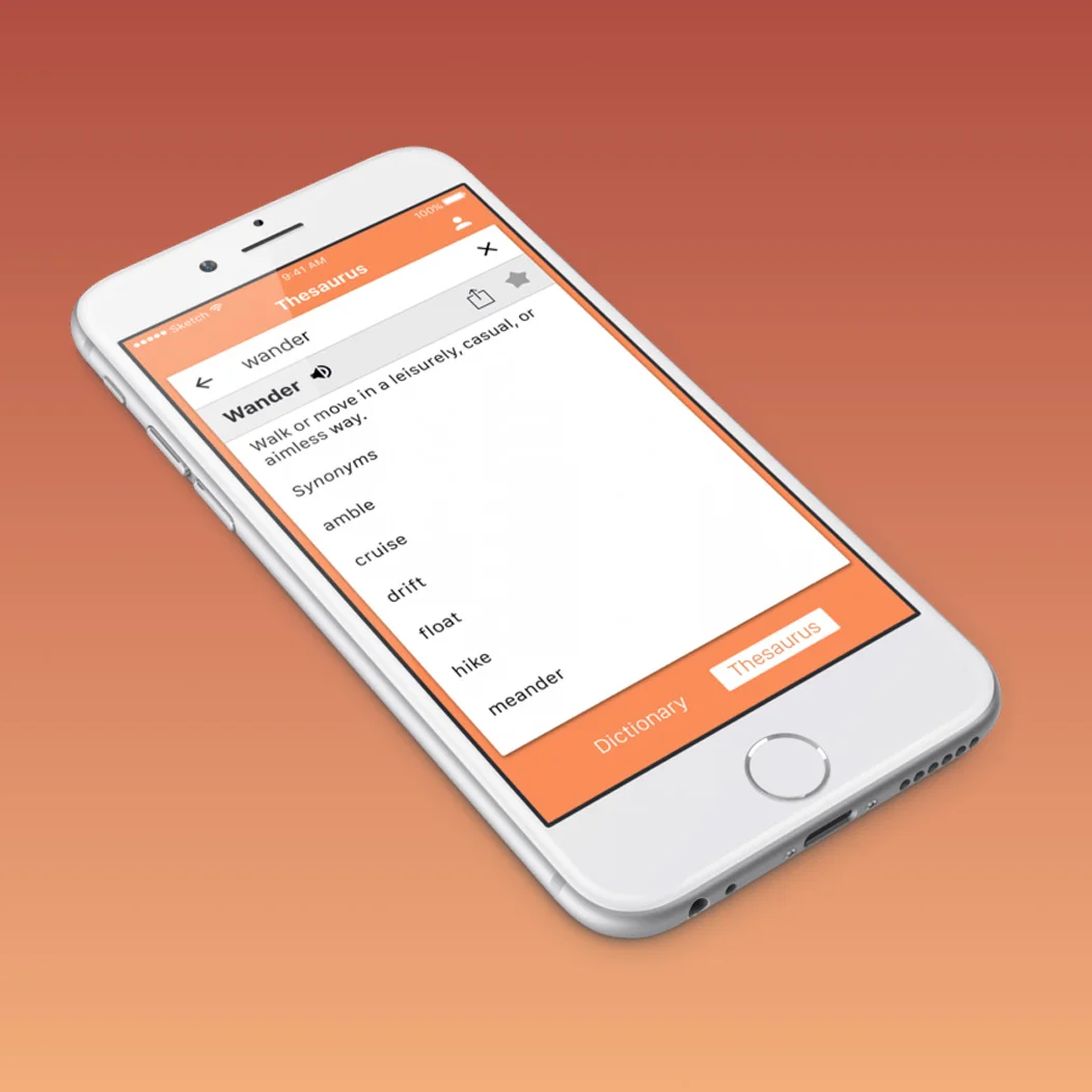 Dictionary &amp; Thesaurus App