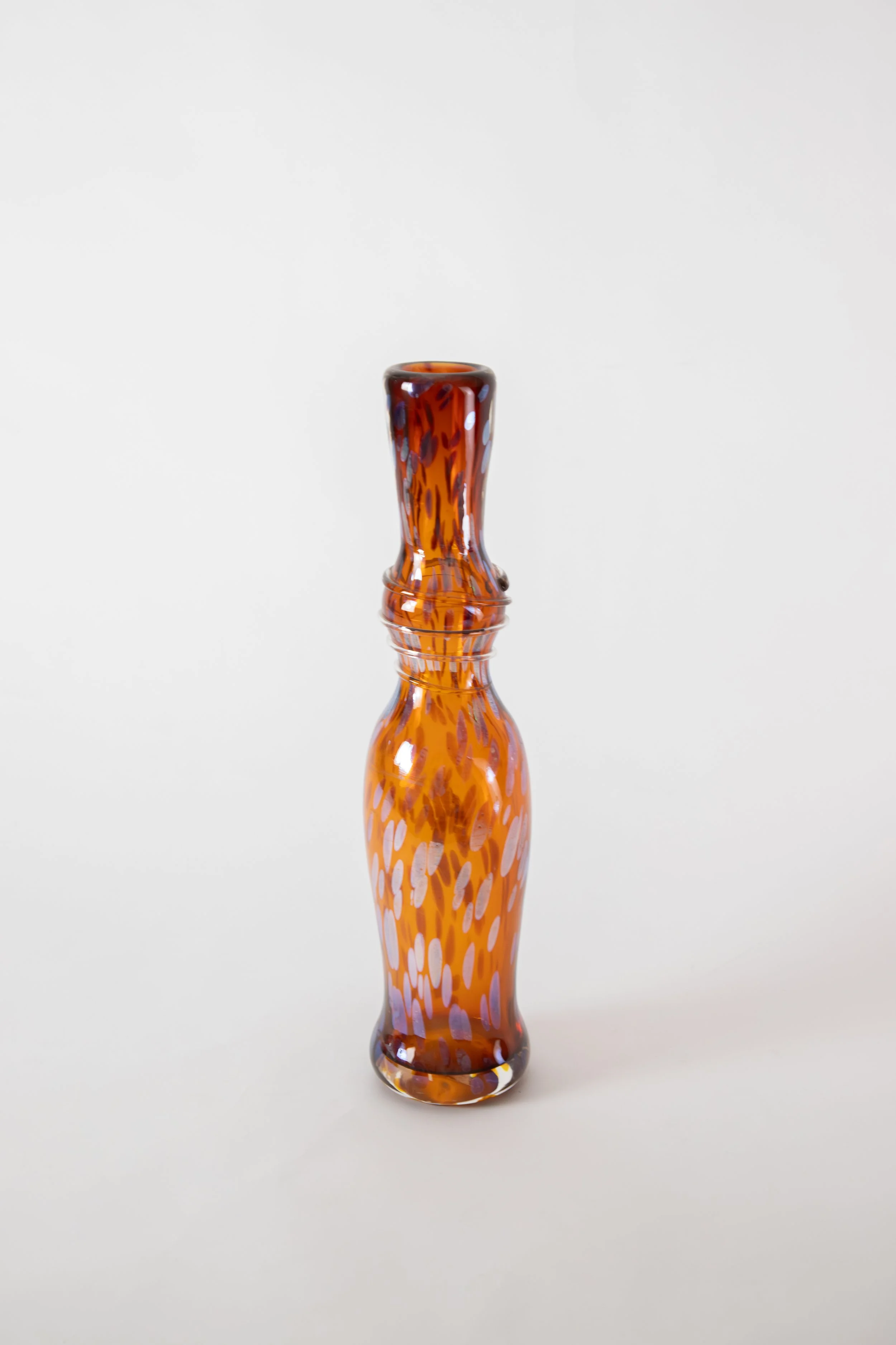 Orange Dotted Vase