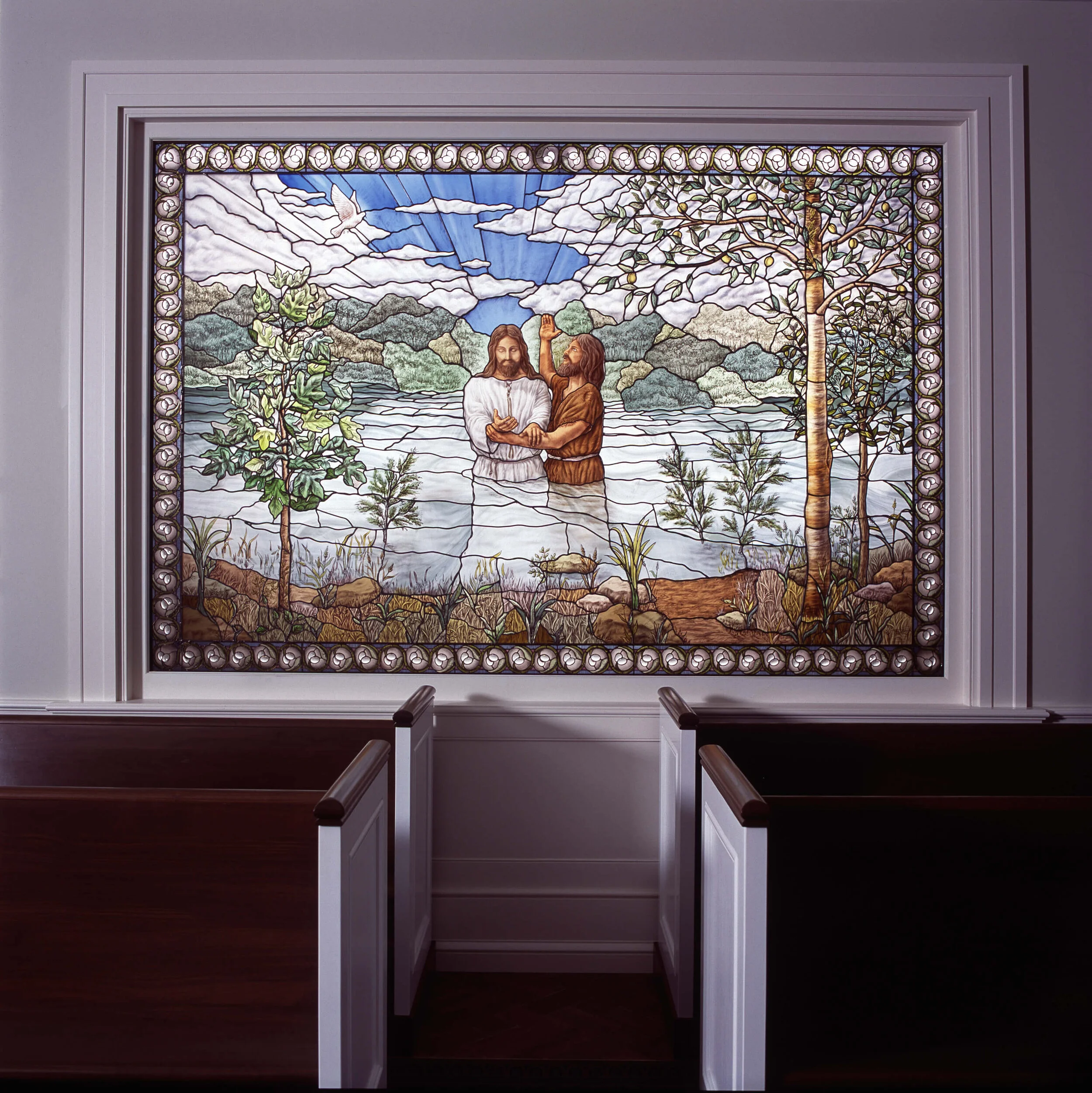 Nauvoo Temple Stained Glass by Tom Holdman: The Baptism – Part 1 of 2