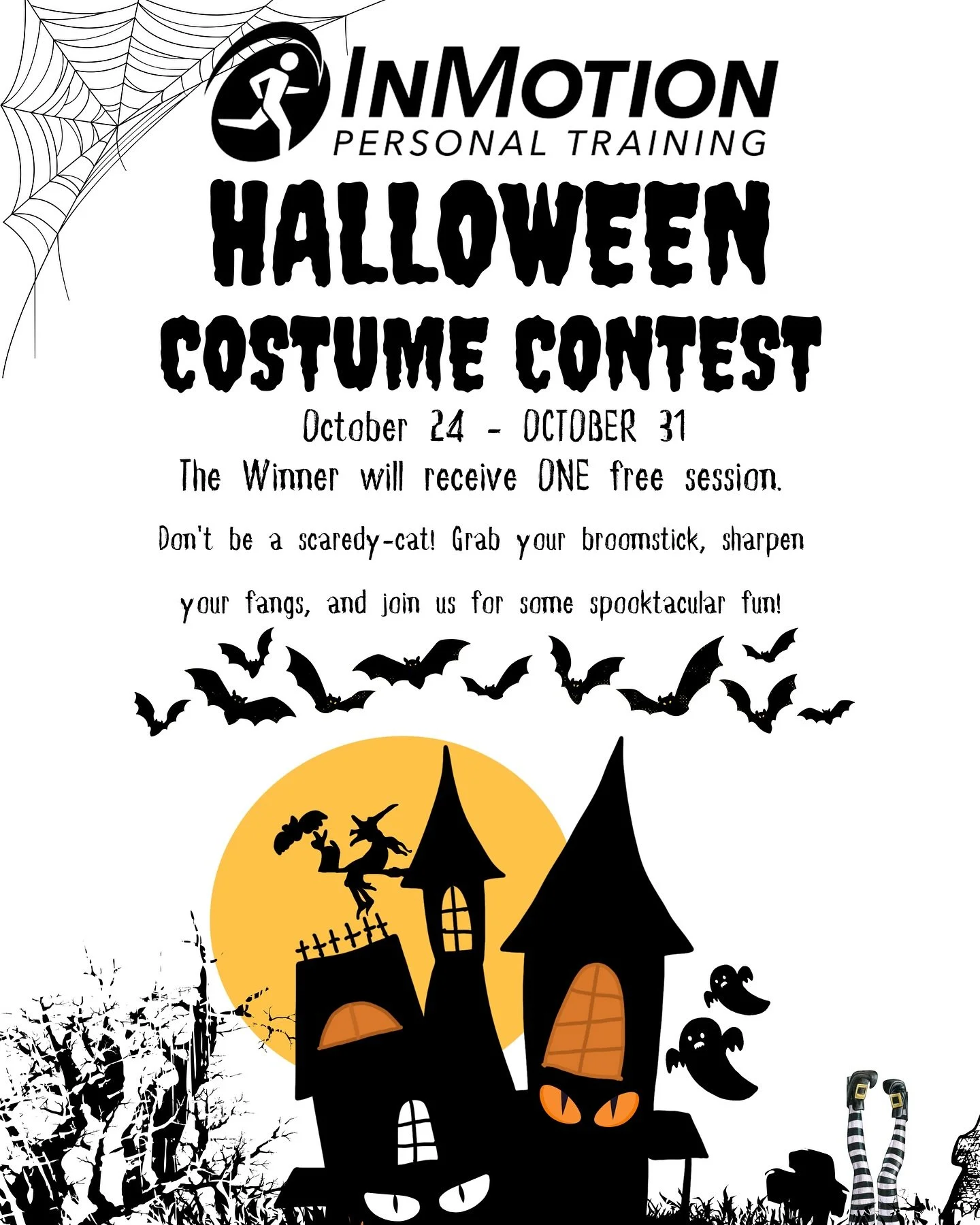 🎃 It&rsquo;s finally here&hellip; our Halloween Costume Contest! 👻

From now until October 31, come to your session dressed in your best Halloween get-up! The client with the most spook-tacular costume will win a FREE session added to their account