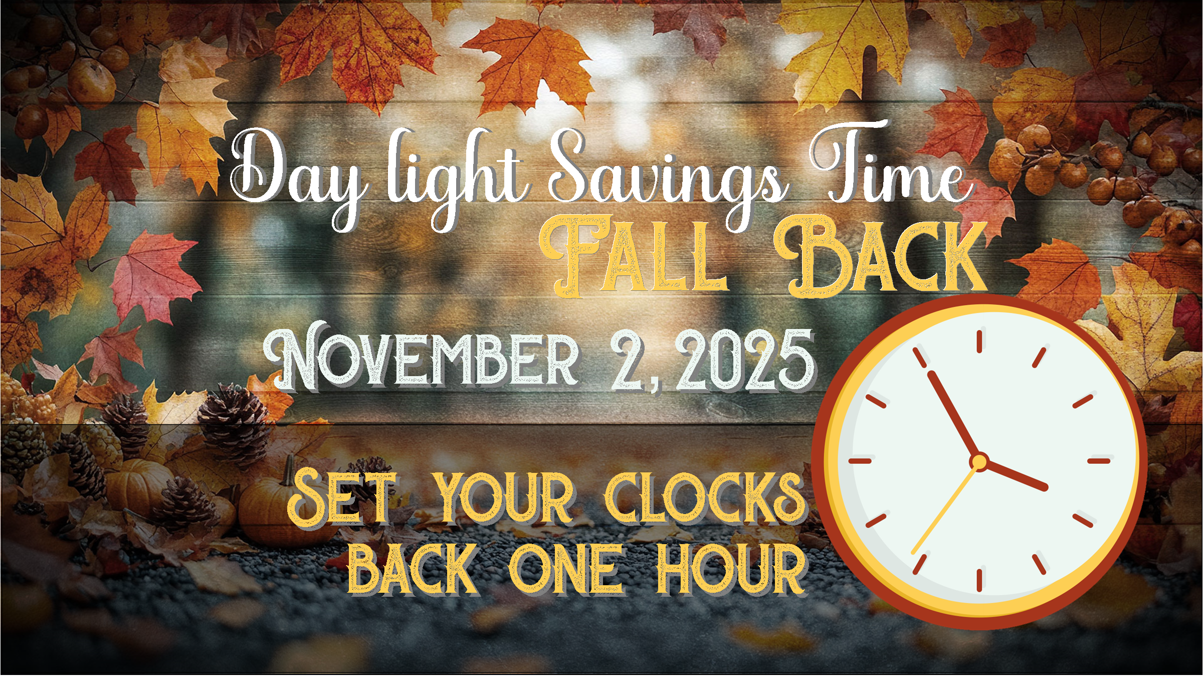 Day Light Saving Time - Fall Back
