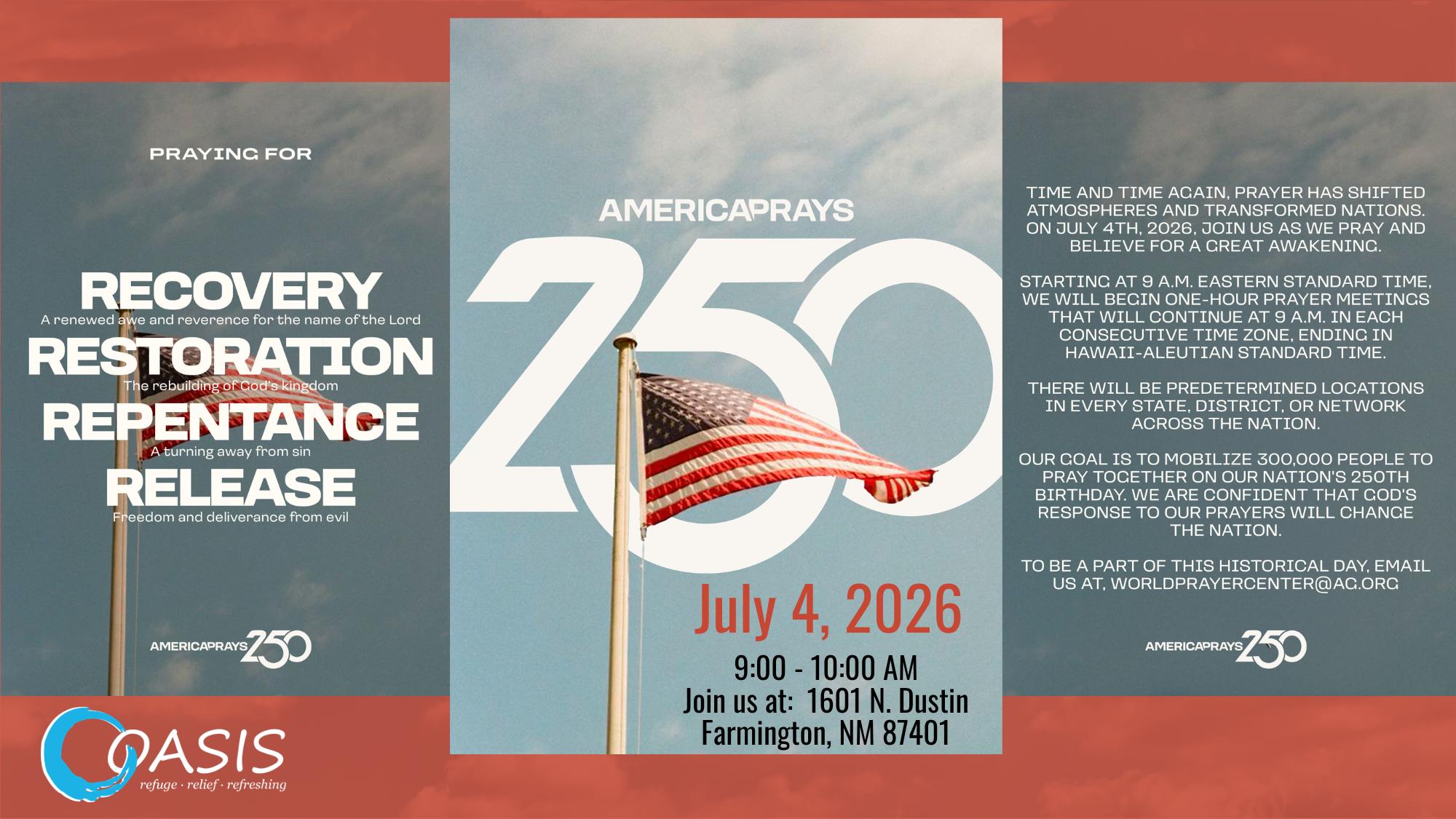 America Prays July 4th at 9am 