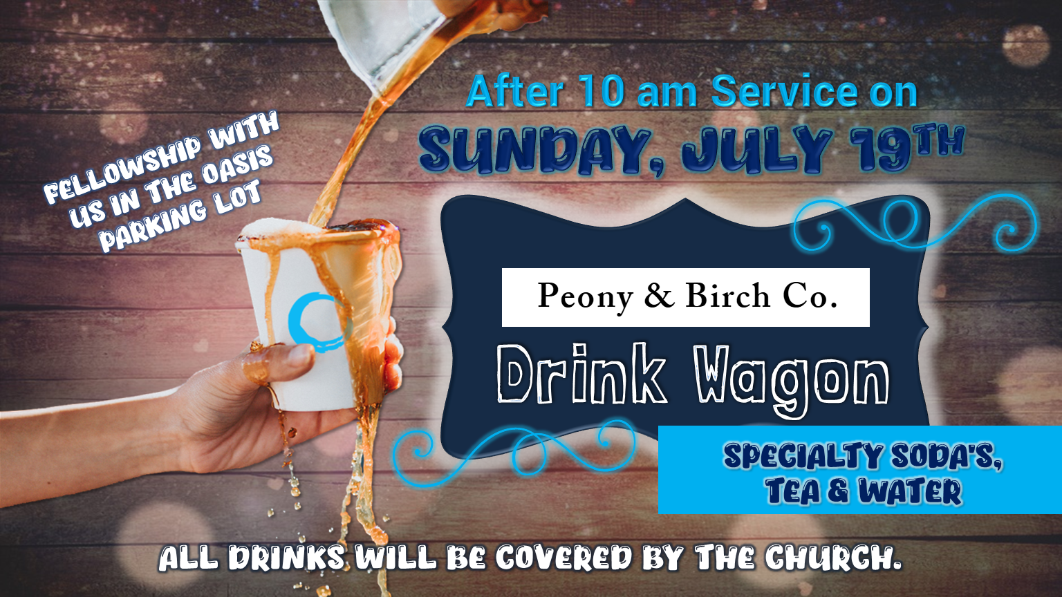 Peony &amp; Birch Co. Drink Wagon 