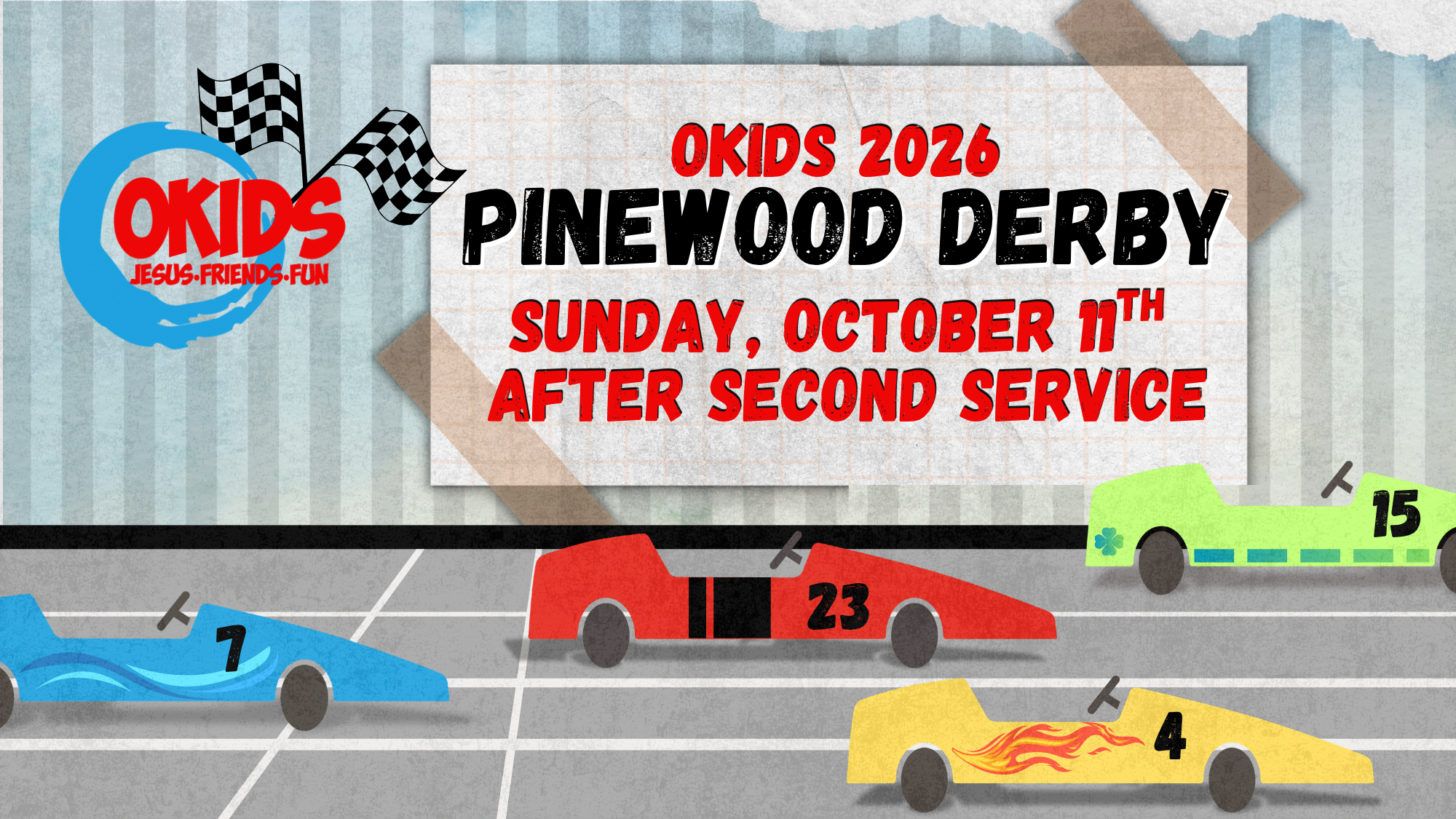 Okids 2026 Pinewood Derby
