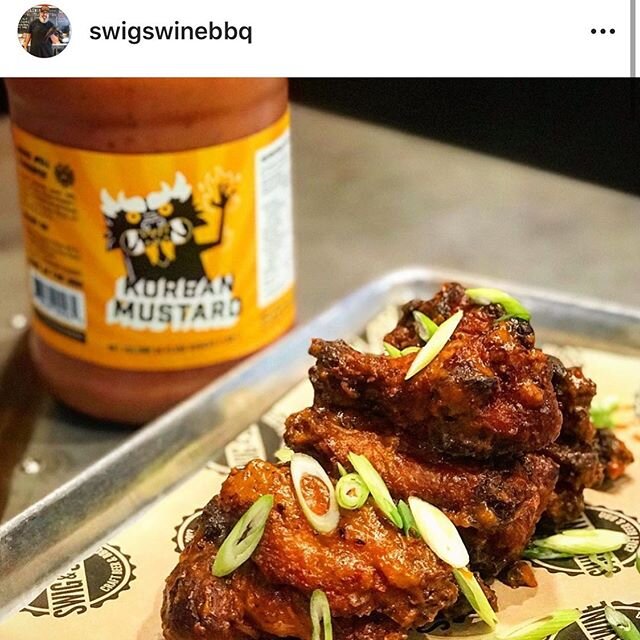 🚨 ALERT 🚨 HEAD TO @swigswinebbq TODAY AND GRAB A FEW ORDERS OF KOREAN MUSTARD WINGS HALF OFF!!! TREAT YOURSELF! SORRY FIR YELLING.
.
.
.
.
#support #local #mouthfun #shakewellandprosper