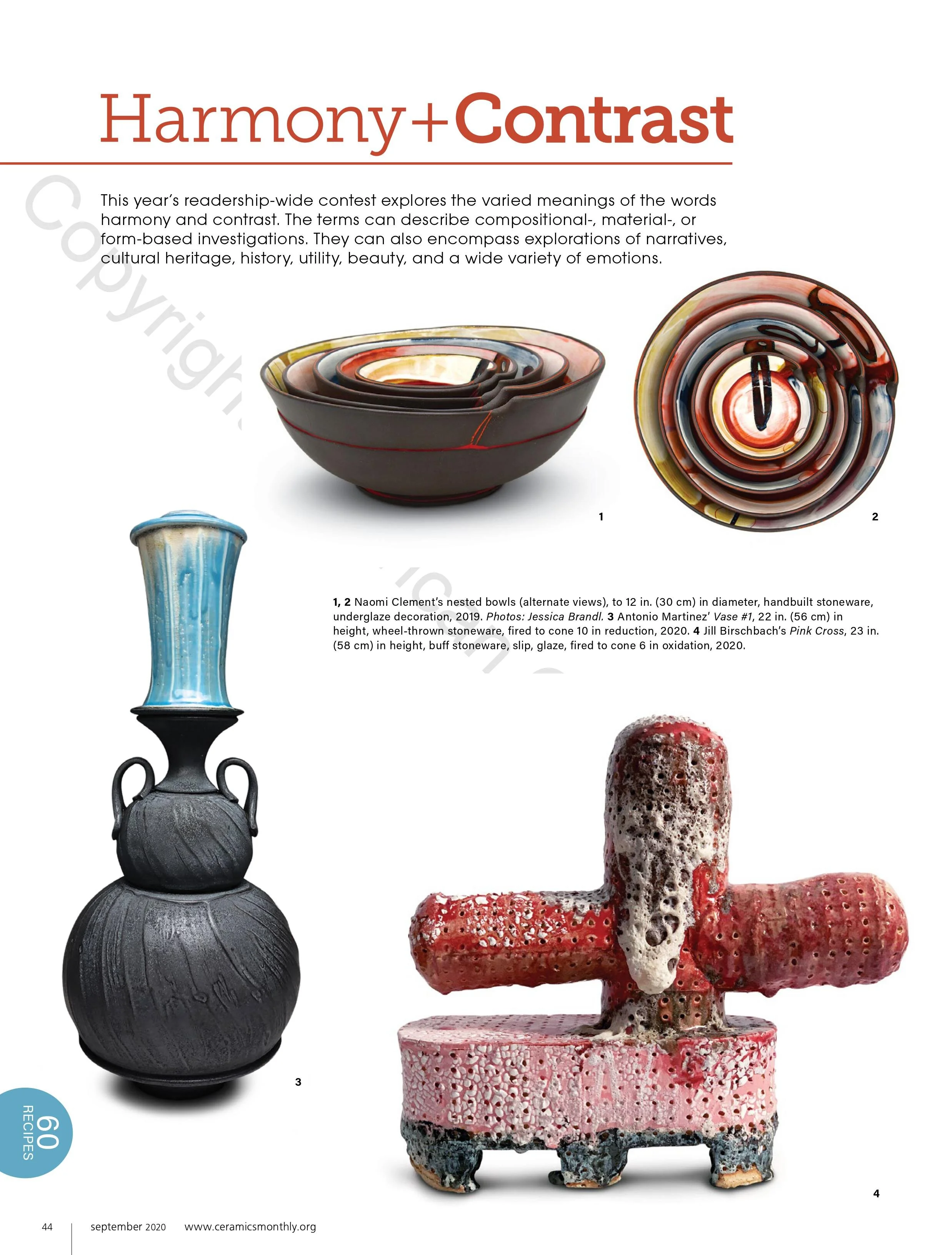 2020 Ceramics Monthly, Sept. Issue