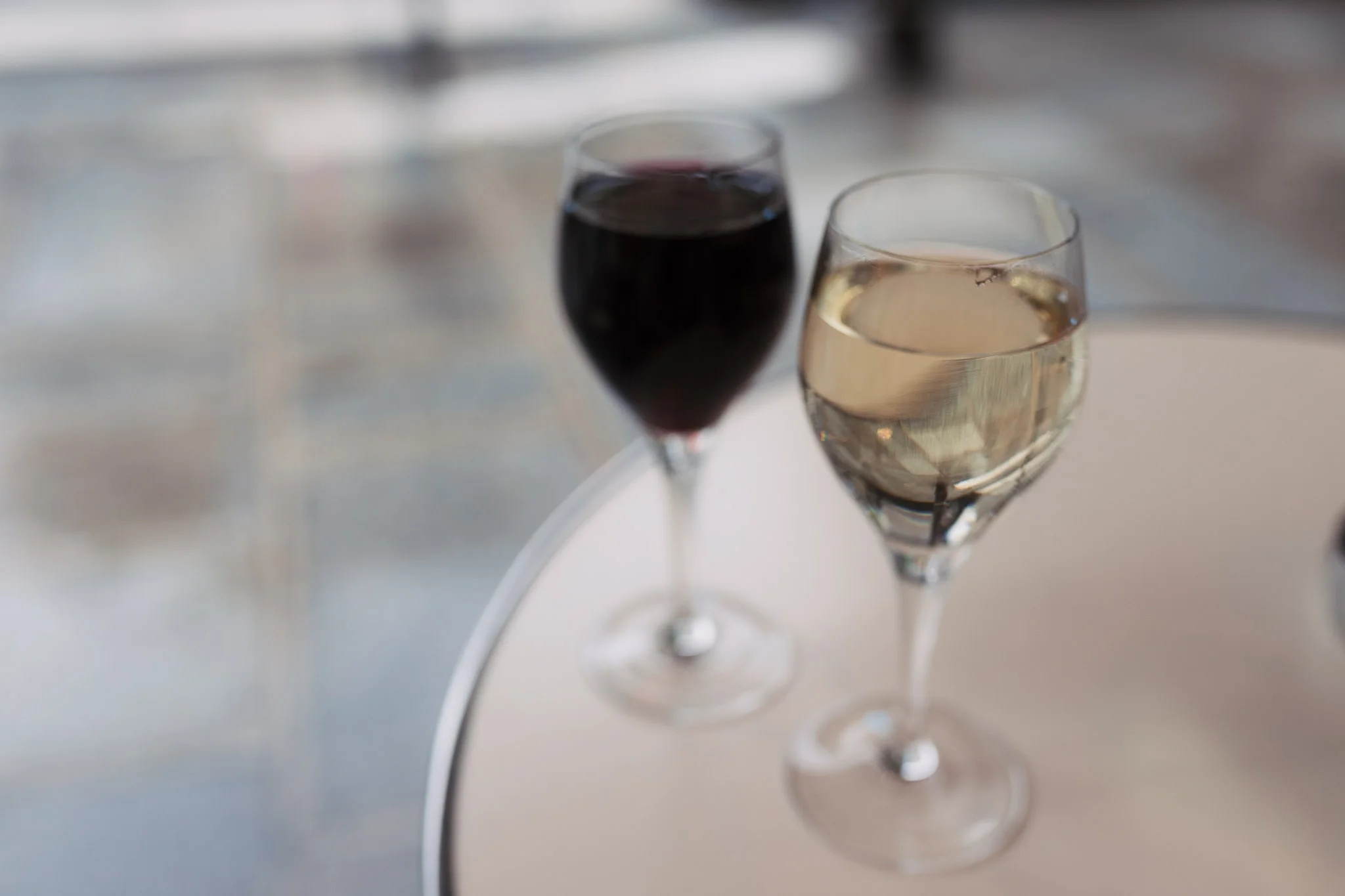 It started to rain so we relaxed over wine at a covered outside patio.