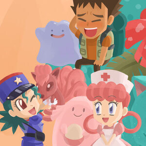 brock ditto chansey nurse officer