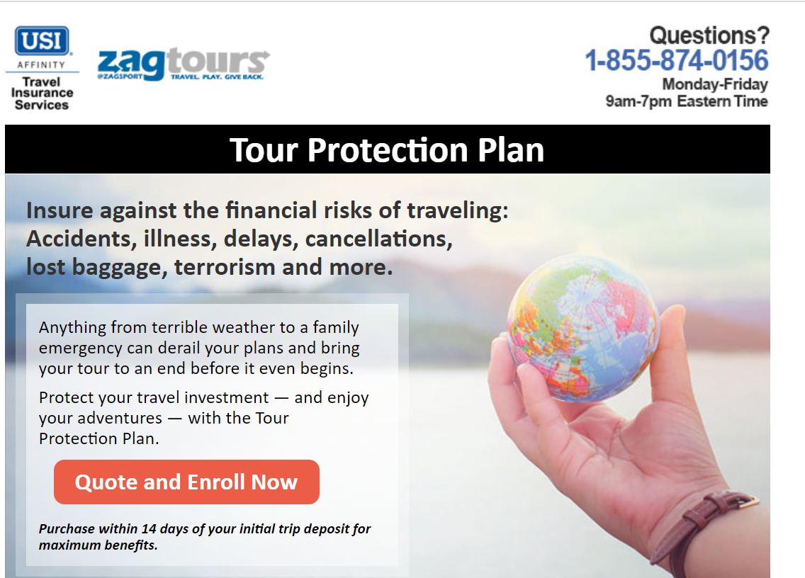 Travel Insurance — Zag Tours