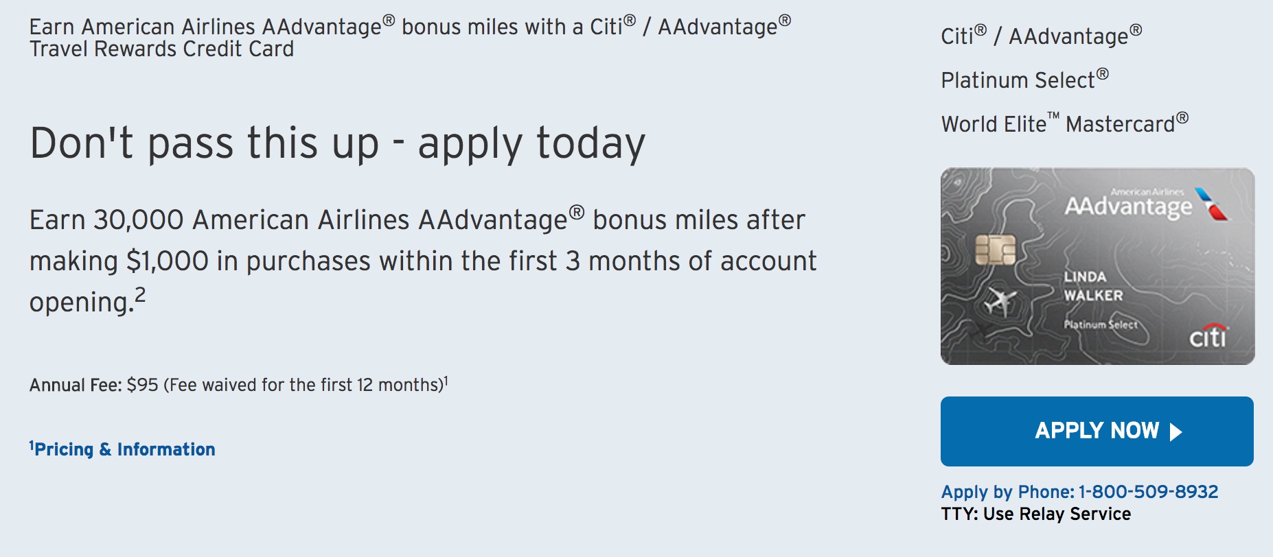 This public Citi AAdvantage link only offers 30,000 miles (but for less spend)
