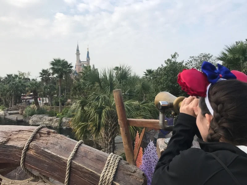 They're maybe a little too on-the-nose with the telescope view of the castle here.