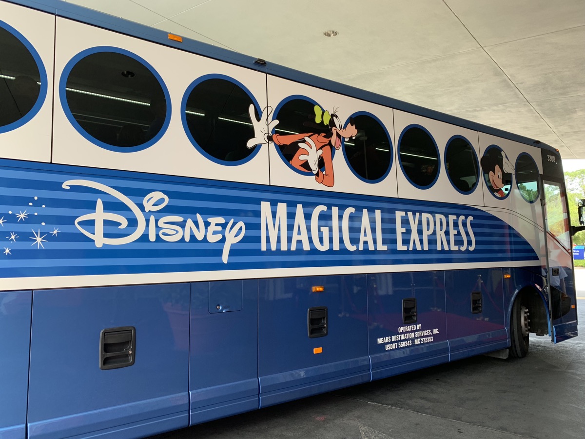 How much is bus from airport to Disney?