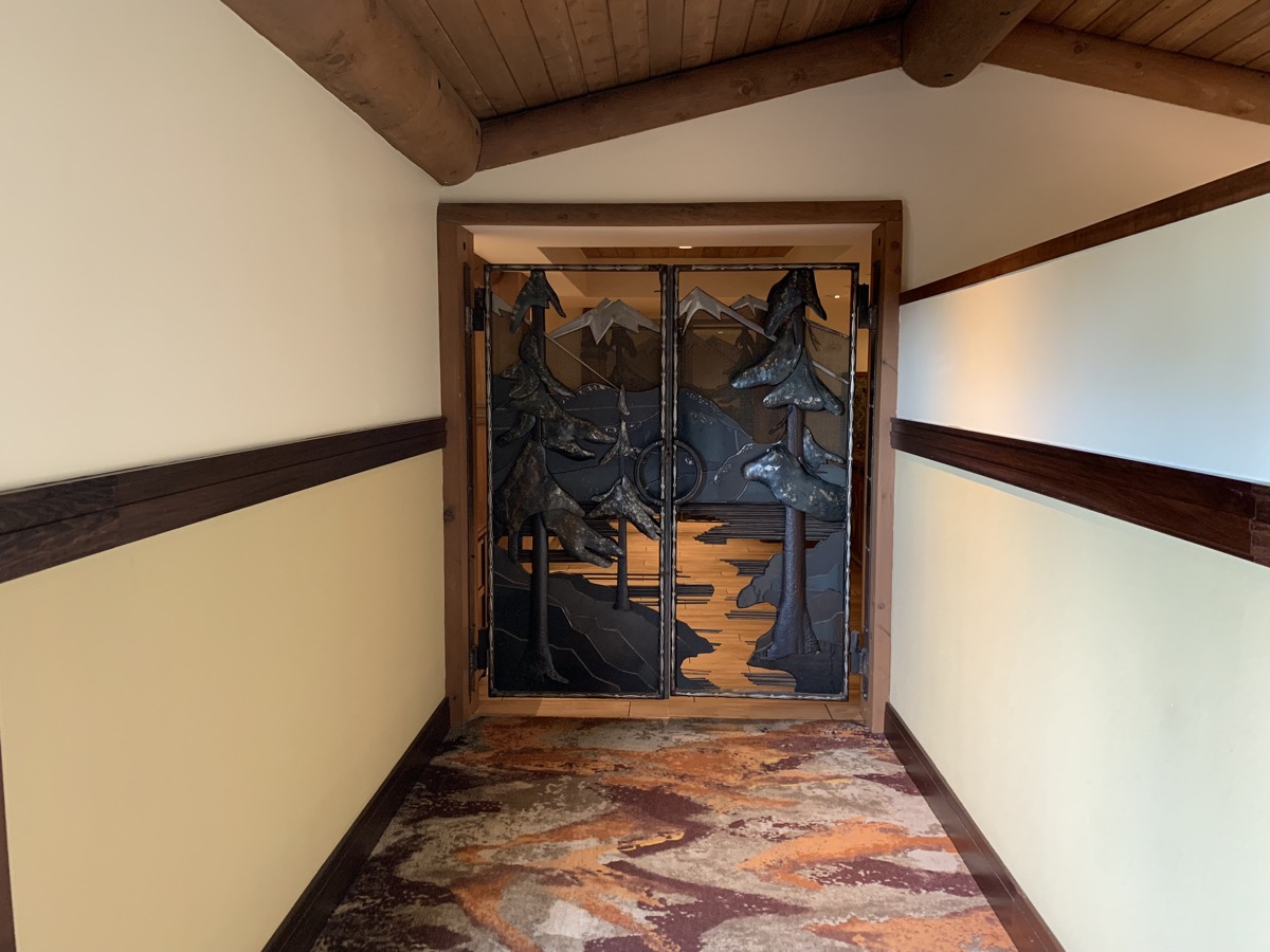 The Old Faithful Club Lounge serving area gate!