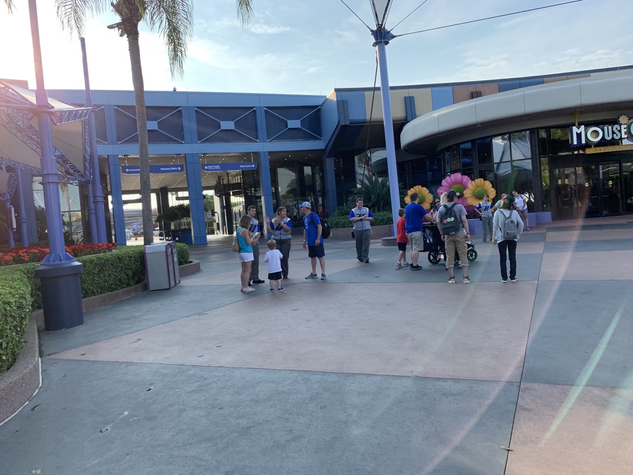 Cast Members telling people Test Track is down.