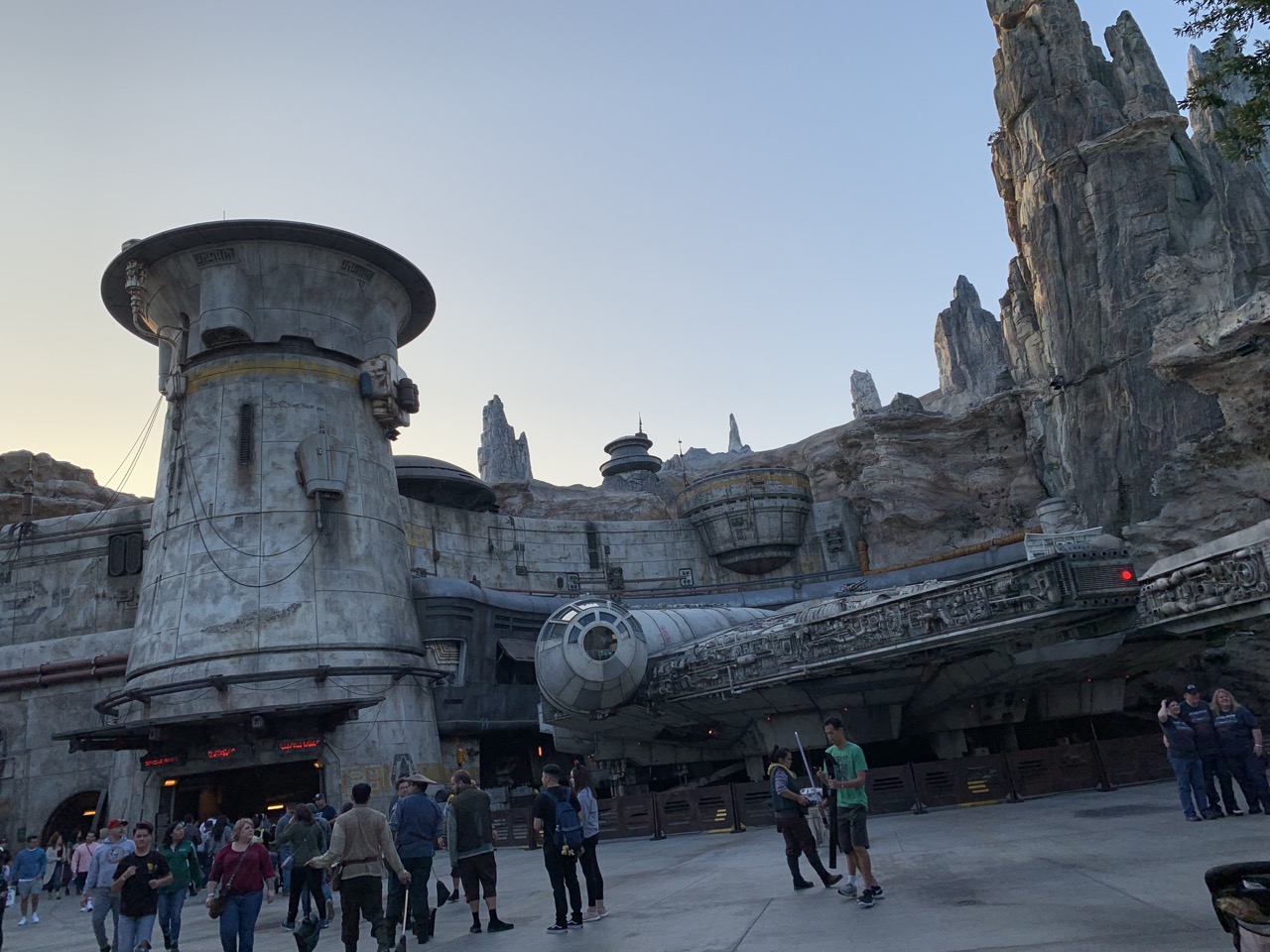 disneyland trip report galaxys edge afternoon 17 twilight falcon.jpeg