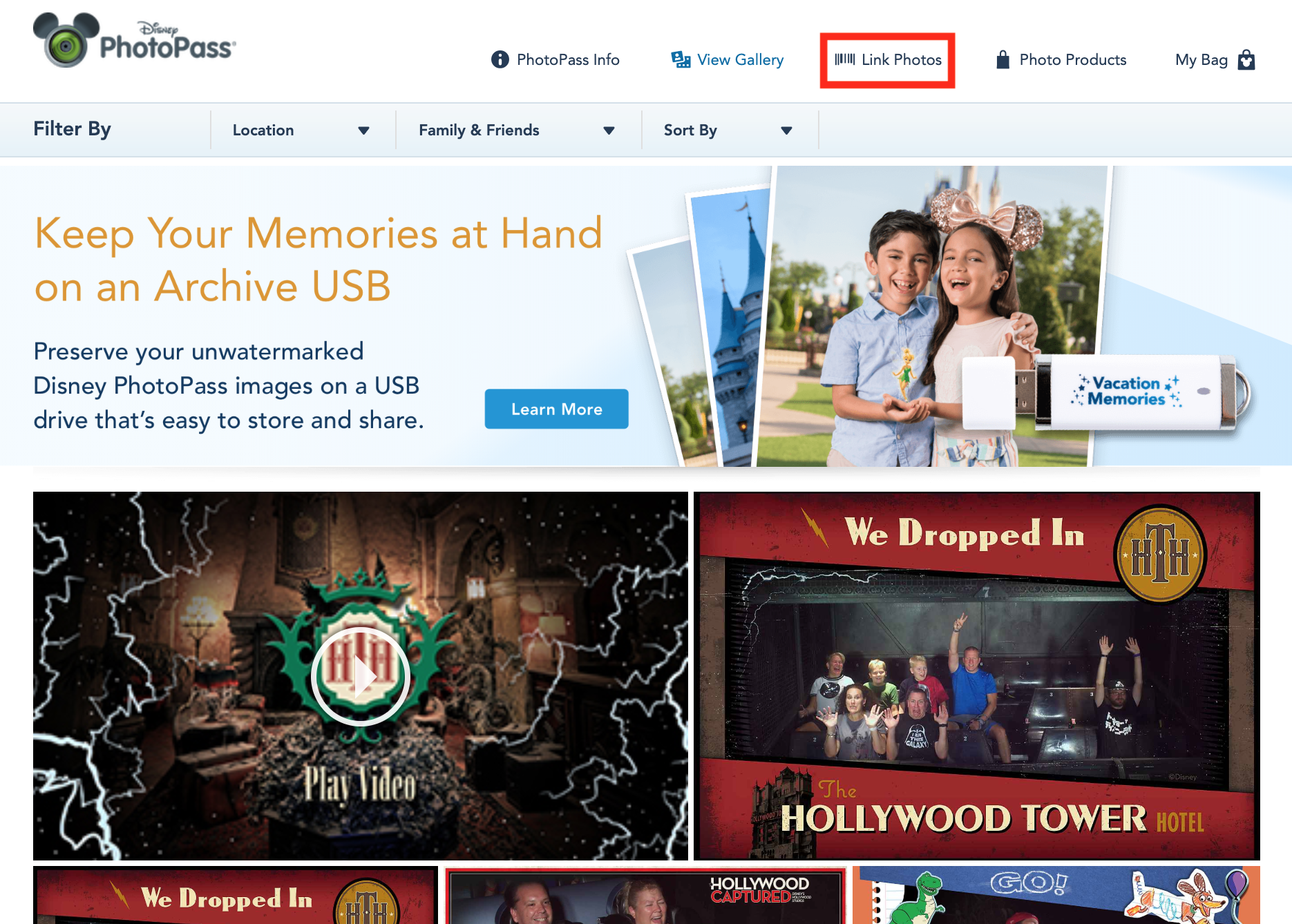 disney world photopass memory maker photopass page link photos.png