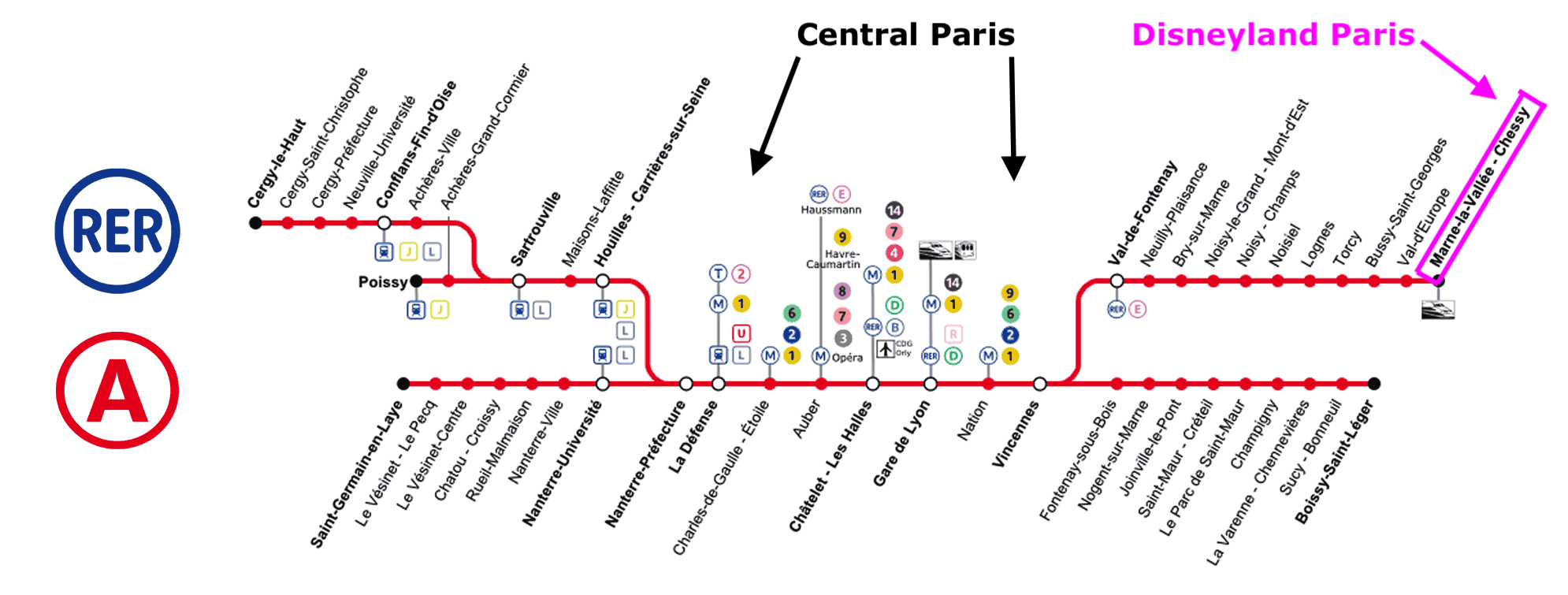 Marne The Valley Chessy (Paris Disneyland) Biglietti, Mappa