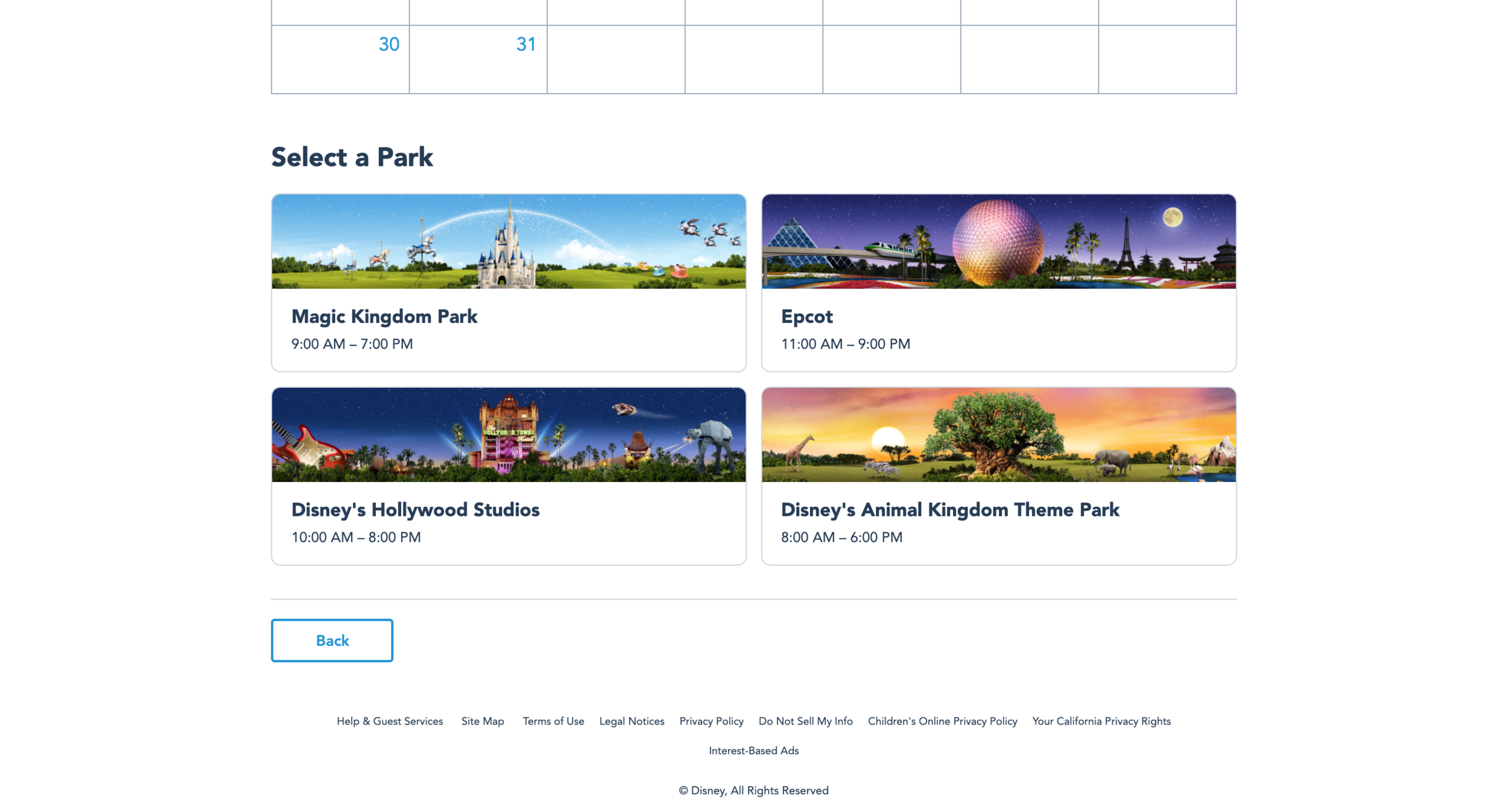 disney world parks pass reservations 05 pick park.png