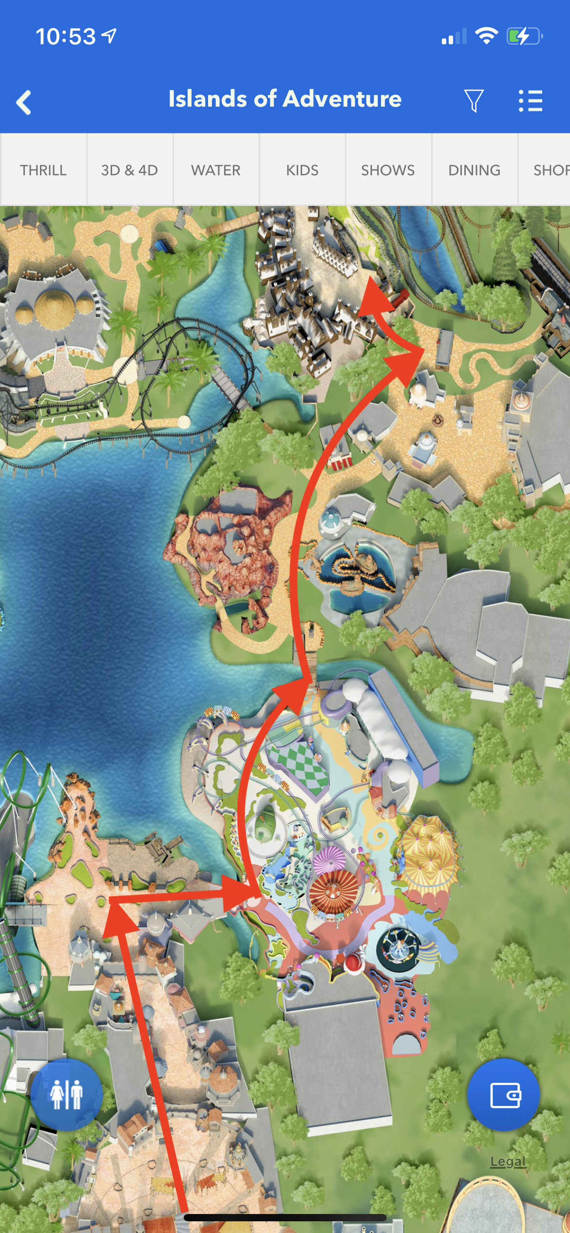 uor 2021 universal orlando islands of adventure velocicoaster queue line  park map 