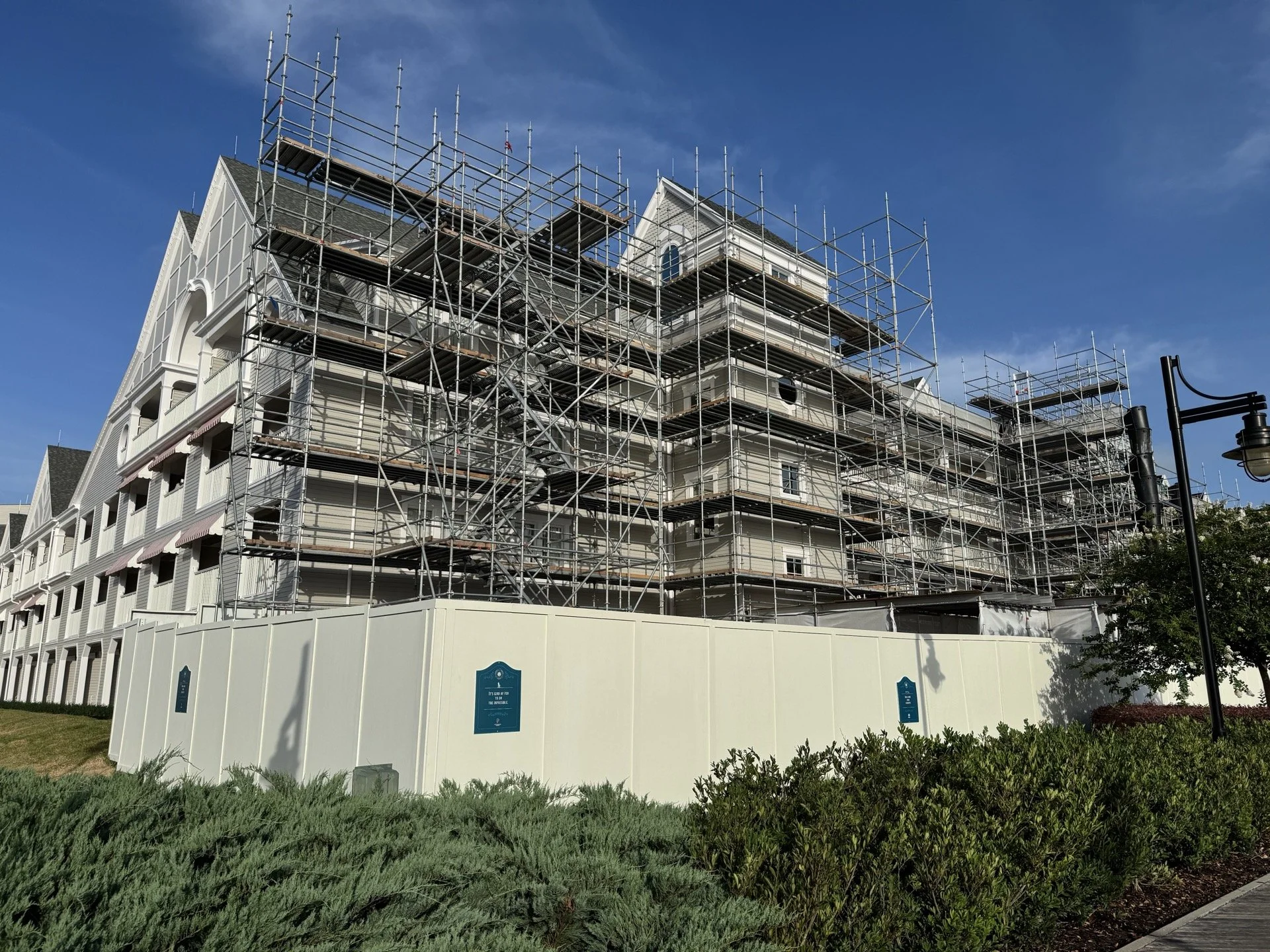 Disney World Hotel Refurbishment and Construction Schedule