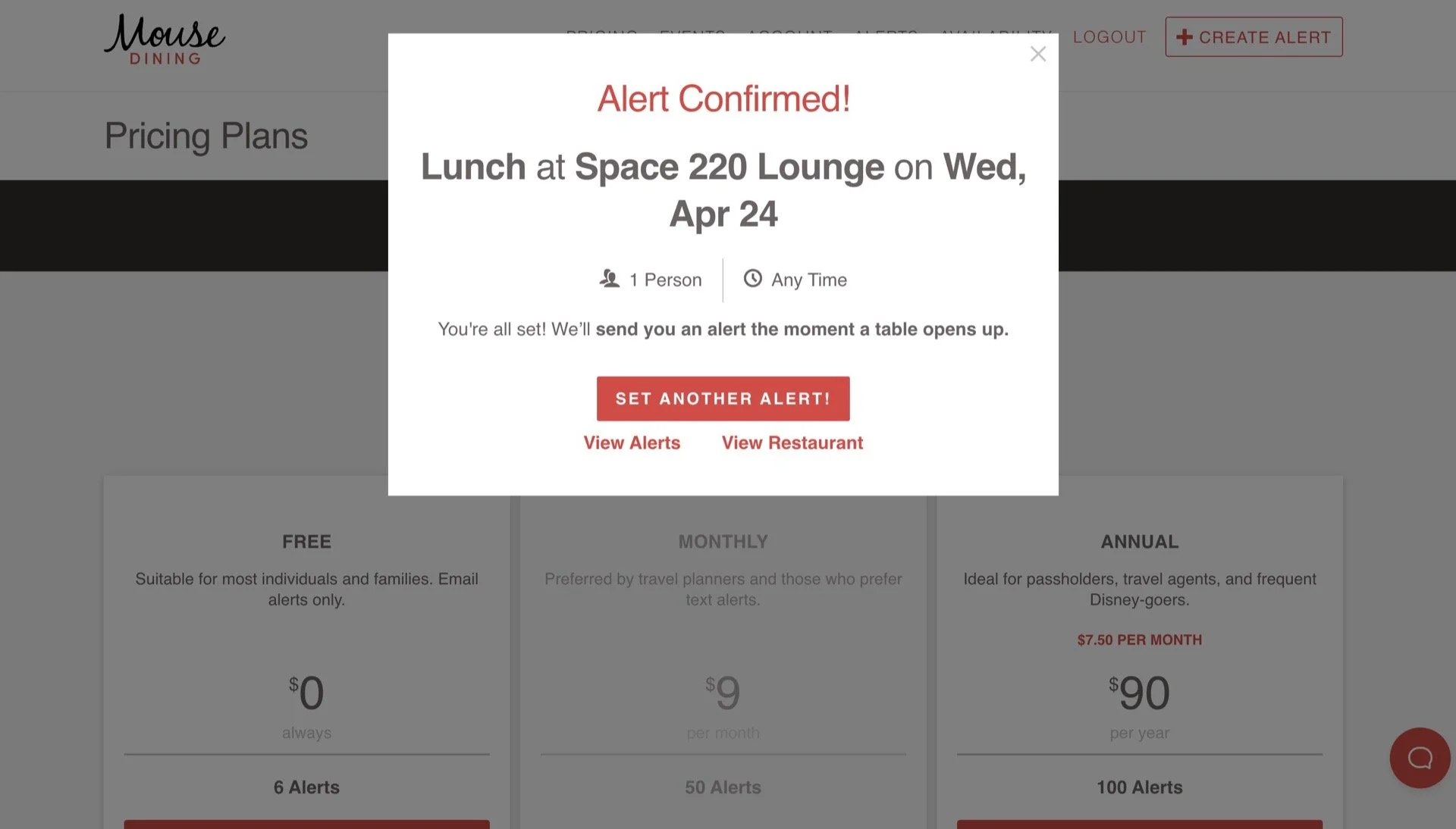 MouseDining Review - Booking Hard to Get Dining Reservations
