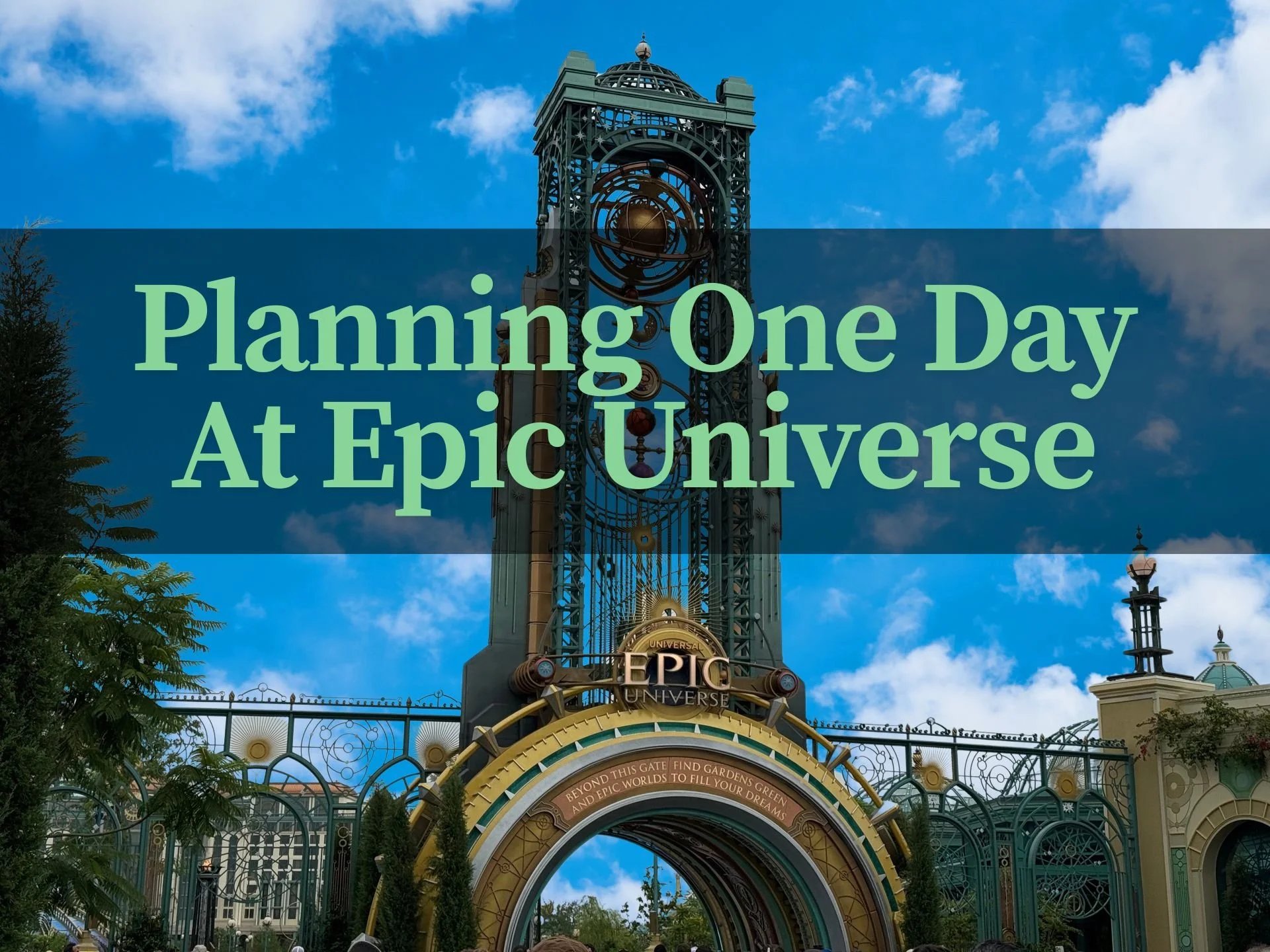 Planning One Day at Epic Universe