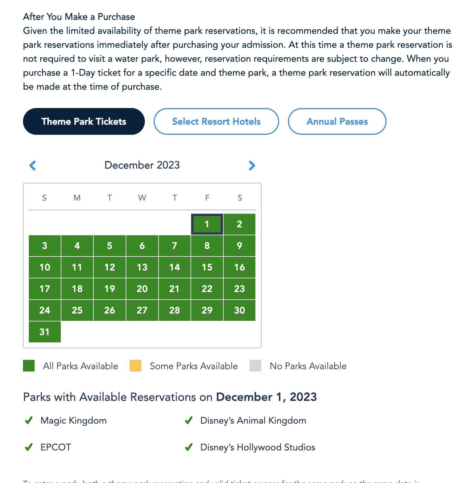 Tips and Tricks for Using WDW's Park Pass Reservation System