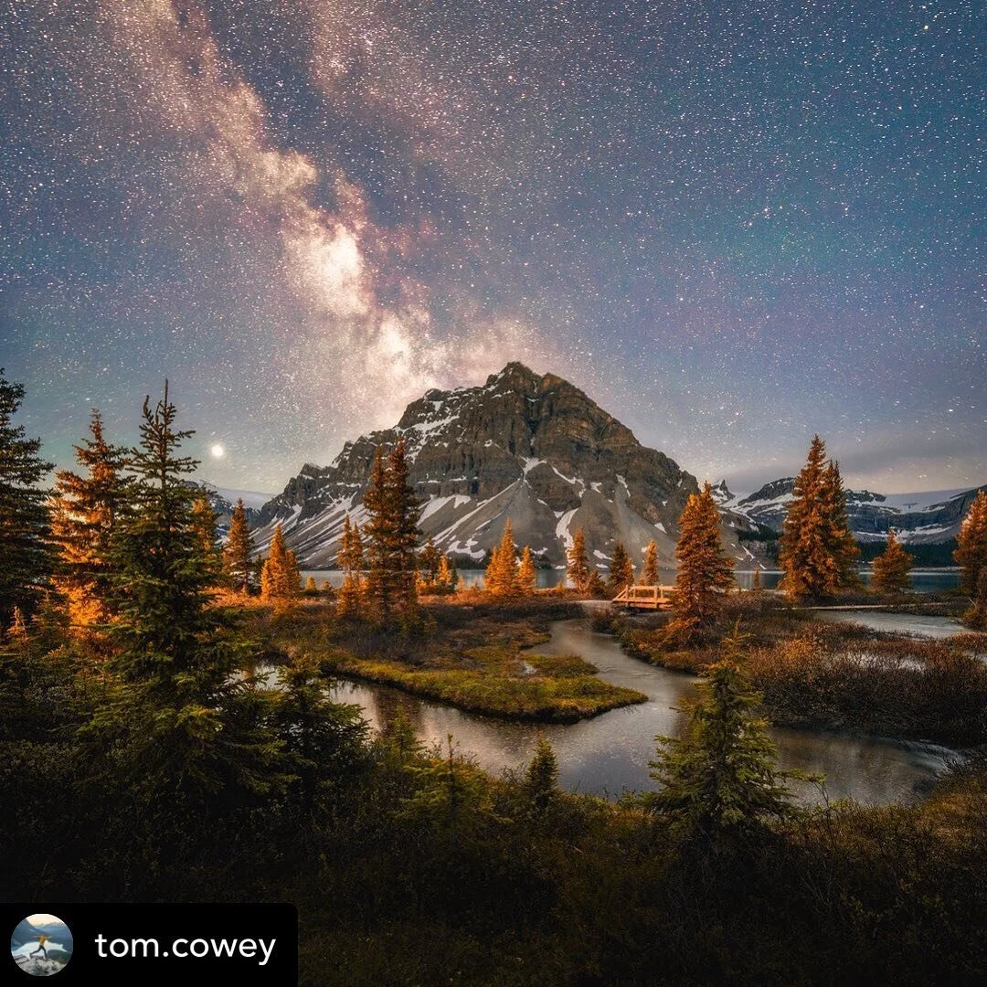 Reposted from @tom.cowey &bull;  Bow Lake at Night. 

A week before we left Banff I made sure to fit in a second visit to Bow Lake for some night photography and a sunrise. Neither disappointed and I came away with a whole heap of images. It was also the first time I went out with two cameras, and while I was shooting Milky Way images with my a7iii, I also had the a6600 set up to do a timelapse to turn into a star trail image (coming soon).

#nightsky #ig_nightphotography #astrophotography #universetoday #nightscape #fs_longexpo #longexpoelite #rsa_night #starrynight #milkywaygalaxy #stargazing #skymasters  #neverstopexploring #longexposure_shots #agameoftones #night_shooterz #ig_masterpiece #longexpo #magicpict #ig_nightphotography #astrophotography #splendid_xposure #longexpoelite #banff #mybanff #banffnationalpark #travelalberta #icefieldsparkway #bowlake