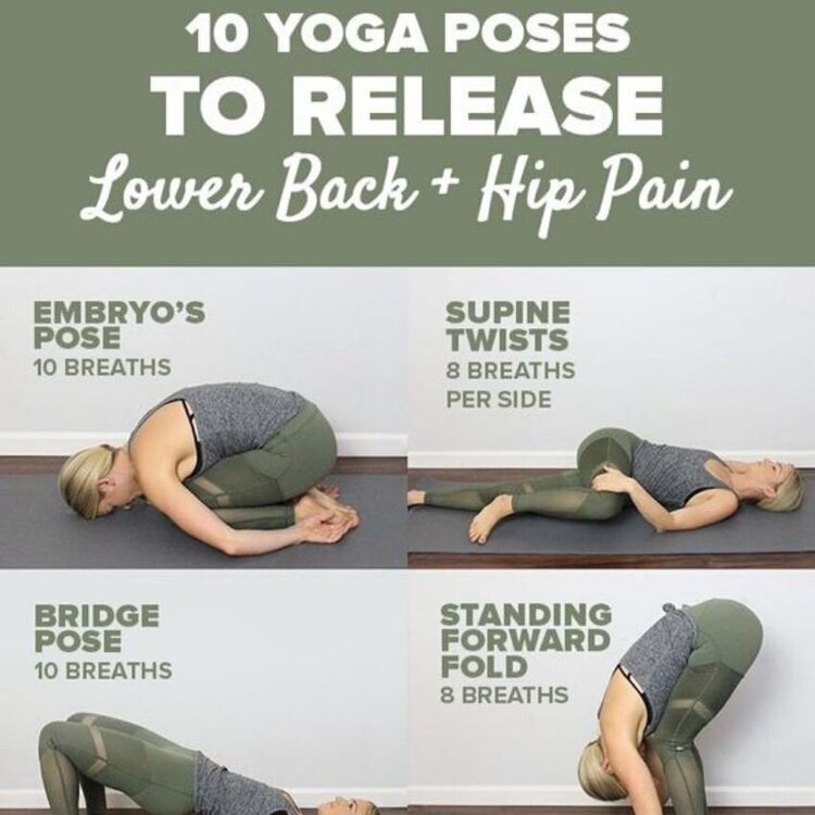 10 Yoga Poses To Release Lower Back And Hip Pain Bluestar Medical P A