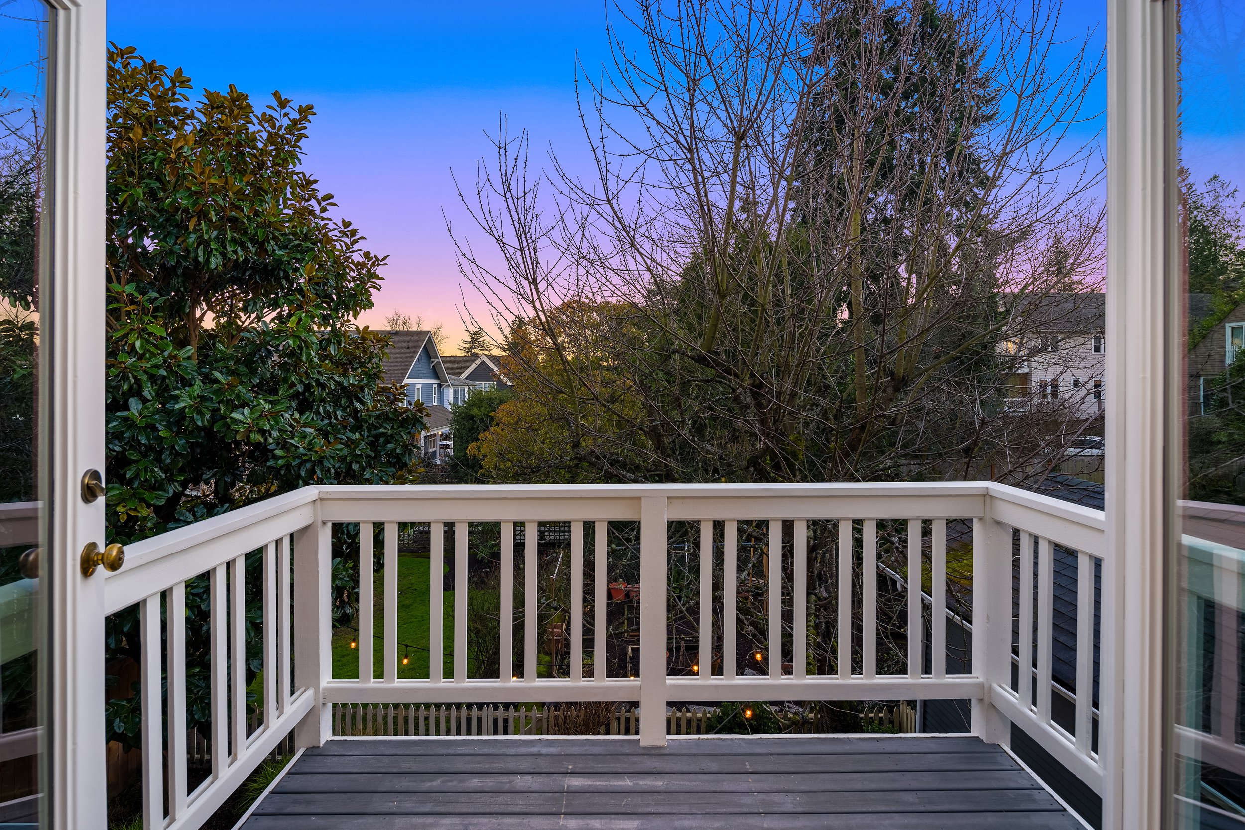  Charming territorial views off the primary suite deck. 