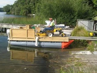 Pontoonz Lake Mowing barge - Rotoiti