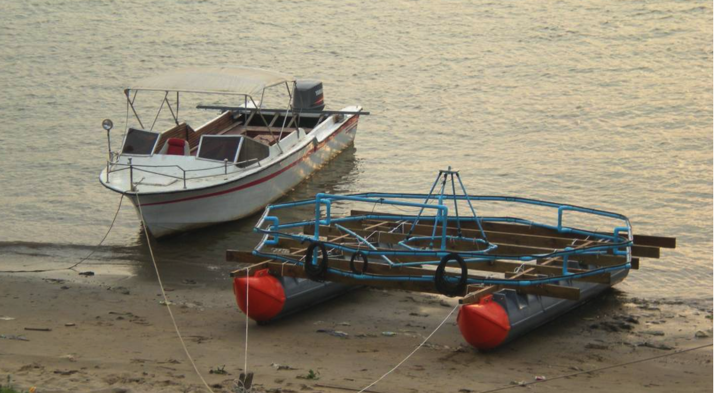 Pontoonz Mine detection barge - Cambodia