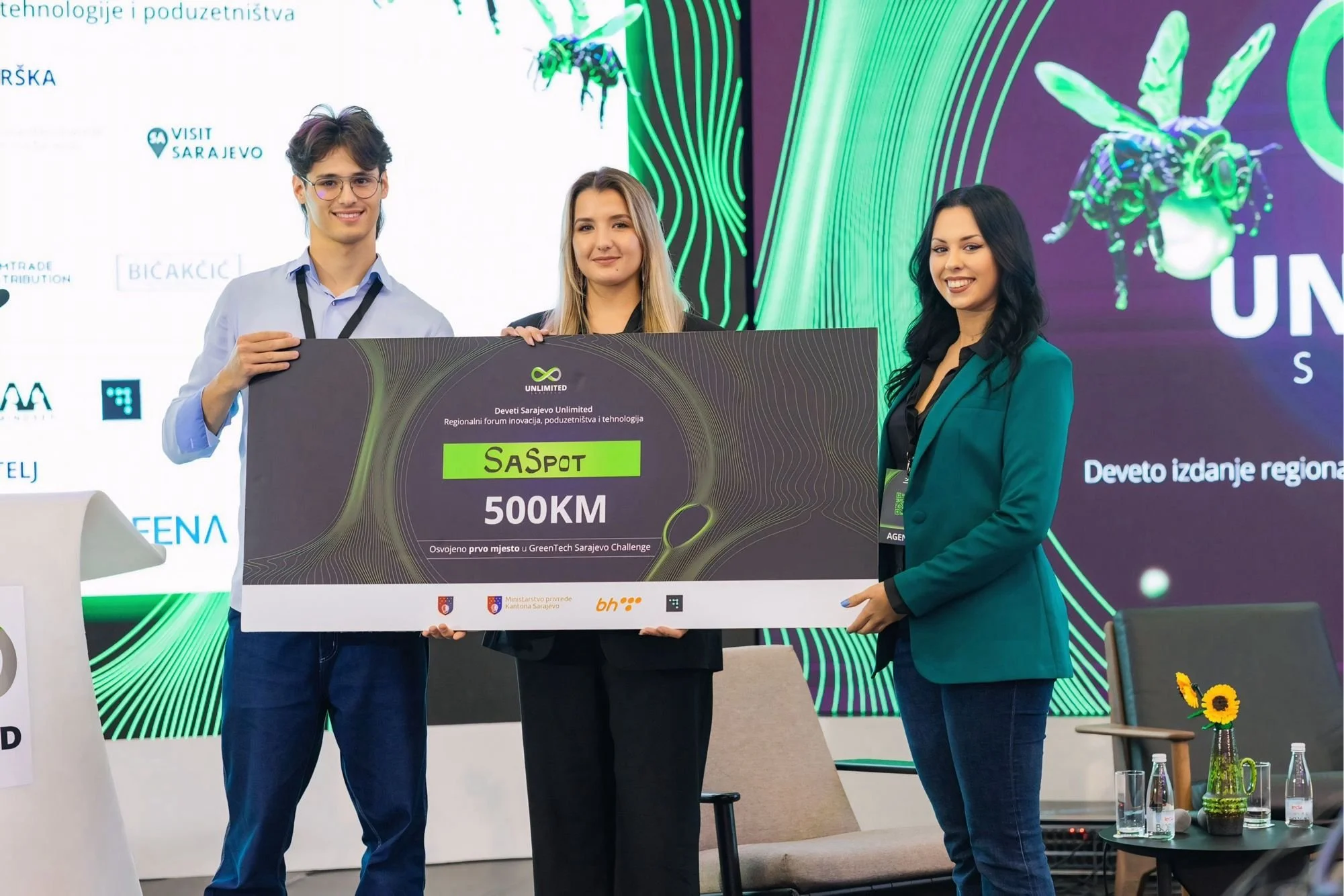 Our Alumna Amina Čehaja Leads Team to Victory at Sarajevo Unlimited GreenTech Challenge!