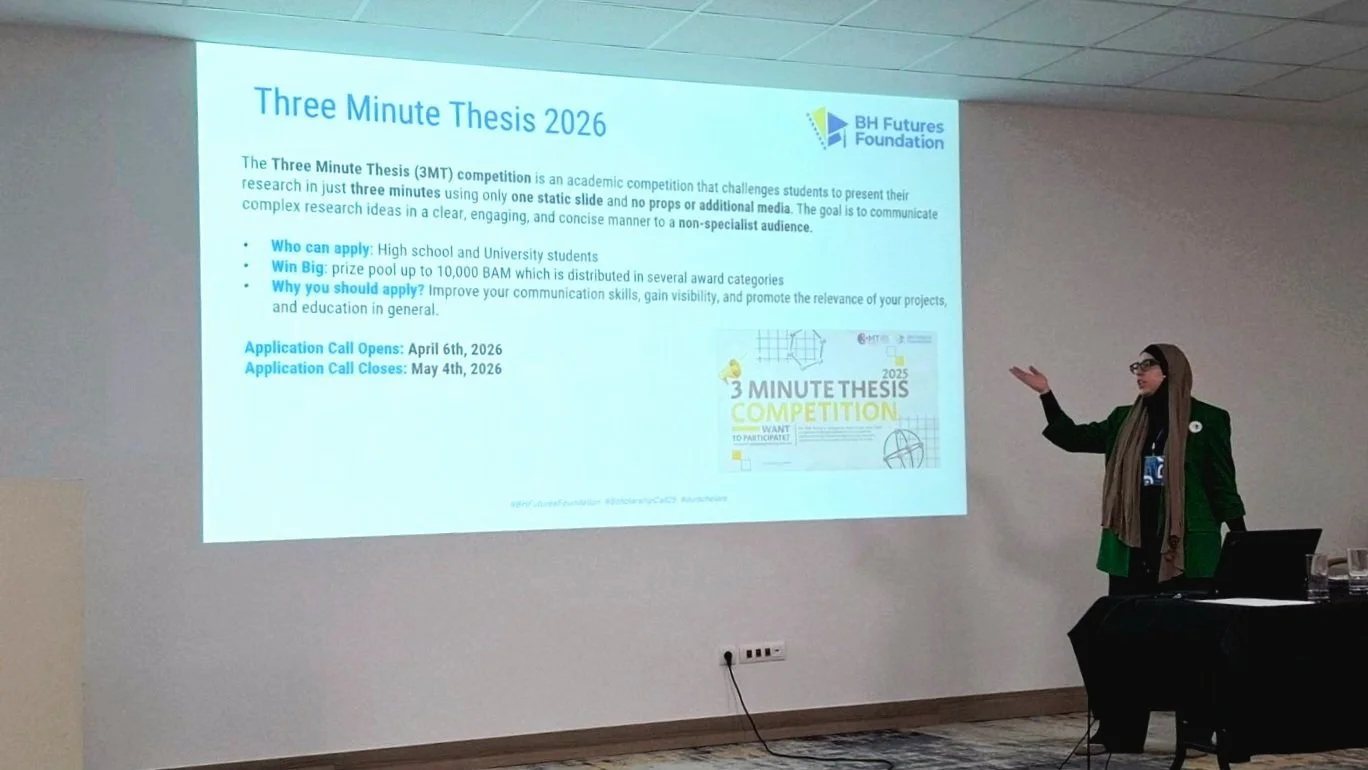 Empowering Future Medical Doctors: our Scholar Melisa Musić Presents BHFF at Medical Student Symposium