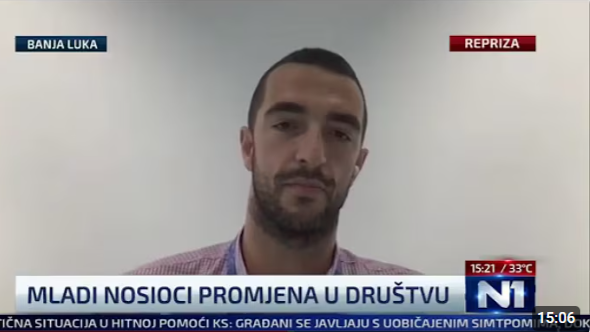 Momčilo Amović on N1: Youth Are Key to Bosnia and Herzegovina’s Future