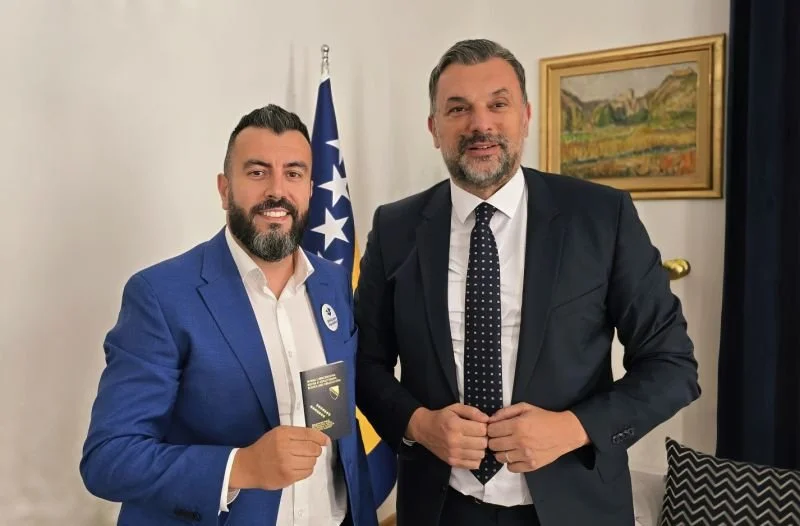 Our Founder, Edhem Čustović, Receives Diplomatic Passport of Bosnia and Herzegovina