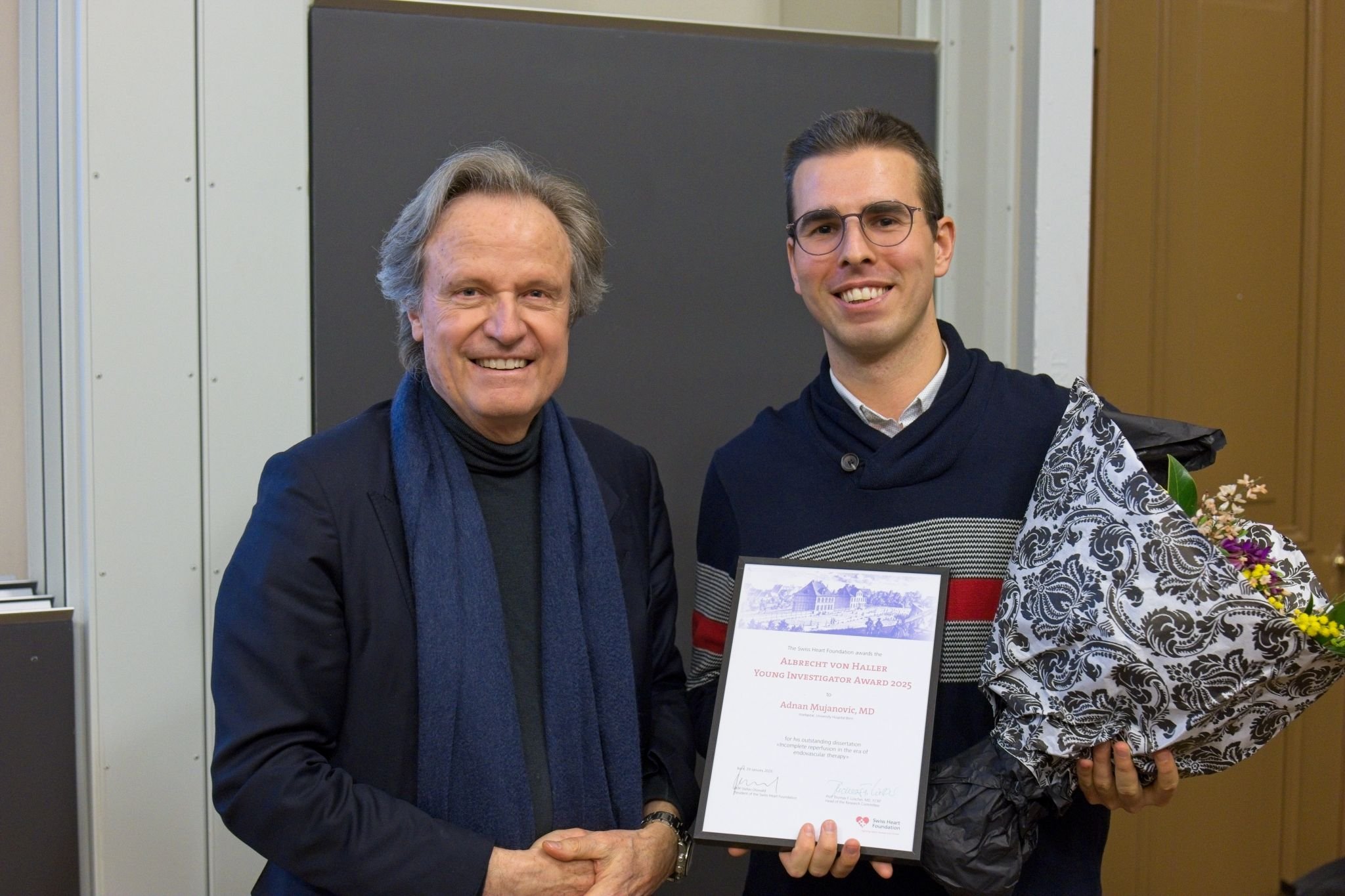 Dr. Adnan Mujanović dobitnik prestižne Švicarska nagrade Albrecht Von Haller za istraživanje moždanog udara