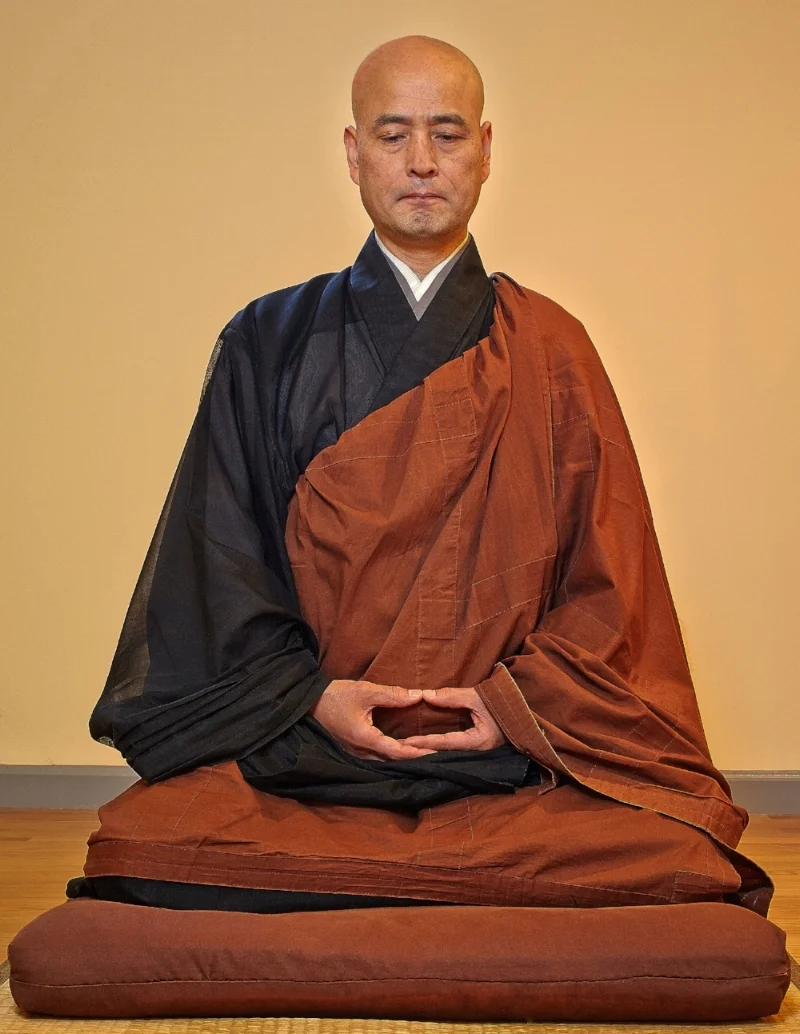 My current teacher, Shohaku Okumura Roshi, sitting zazen.