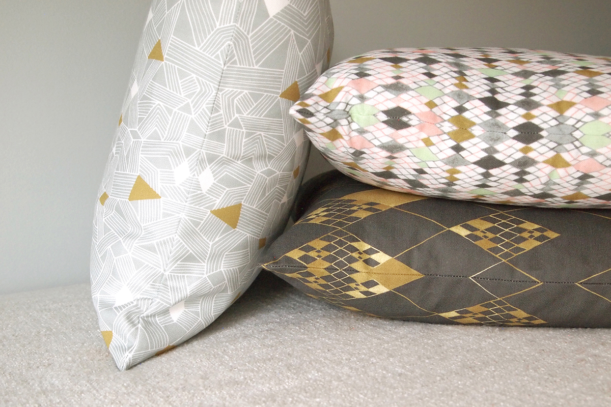 Pillows by Eunice Park Textiles