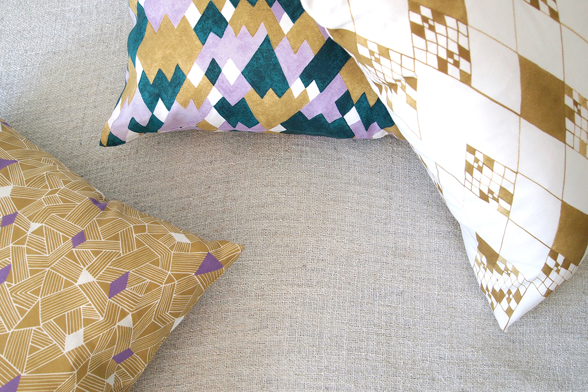 Pillows by Eunice Park Textiles