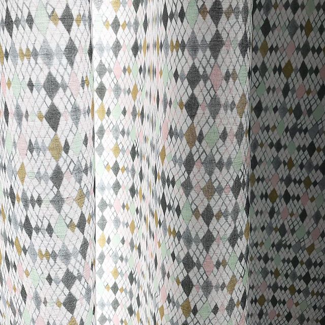 D R A P E S ▪️RATTLE fabric in Pastel. #morninglight