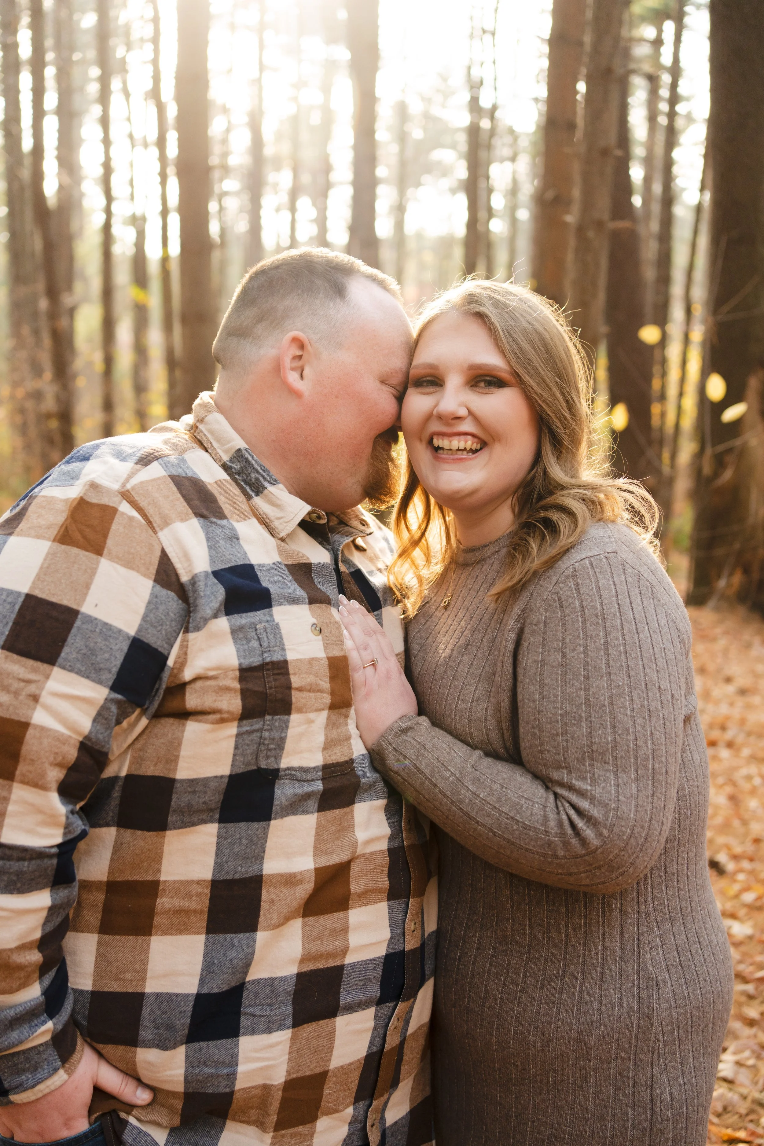 Engagement photos at Prosser Pines on Long Island