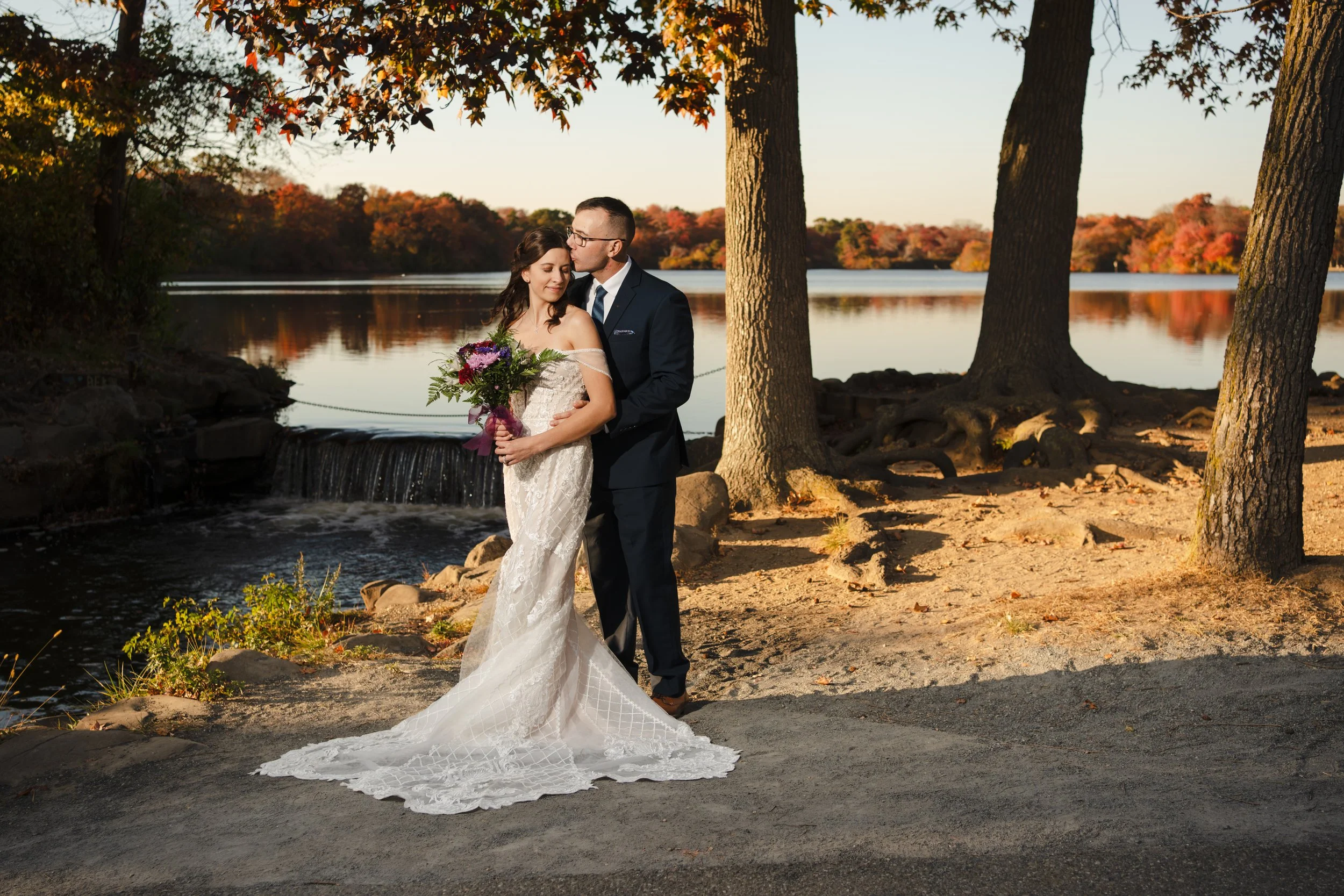 Fall Wedding at Belmont Lake State Park