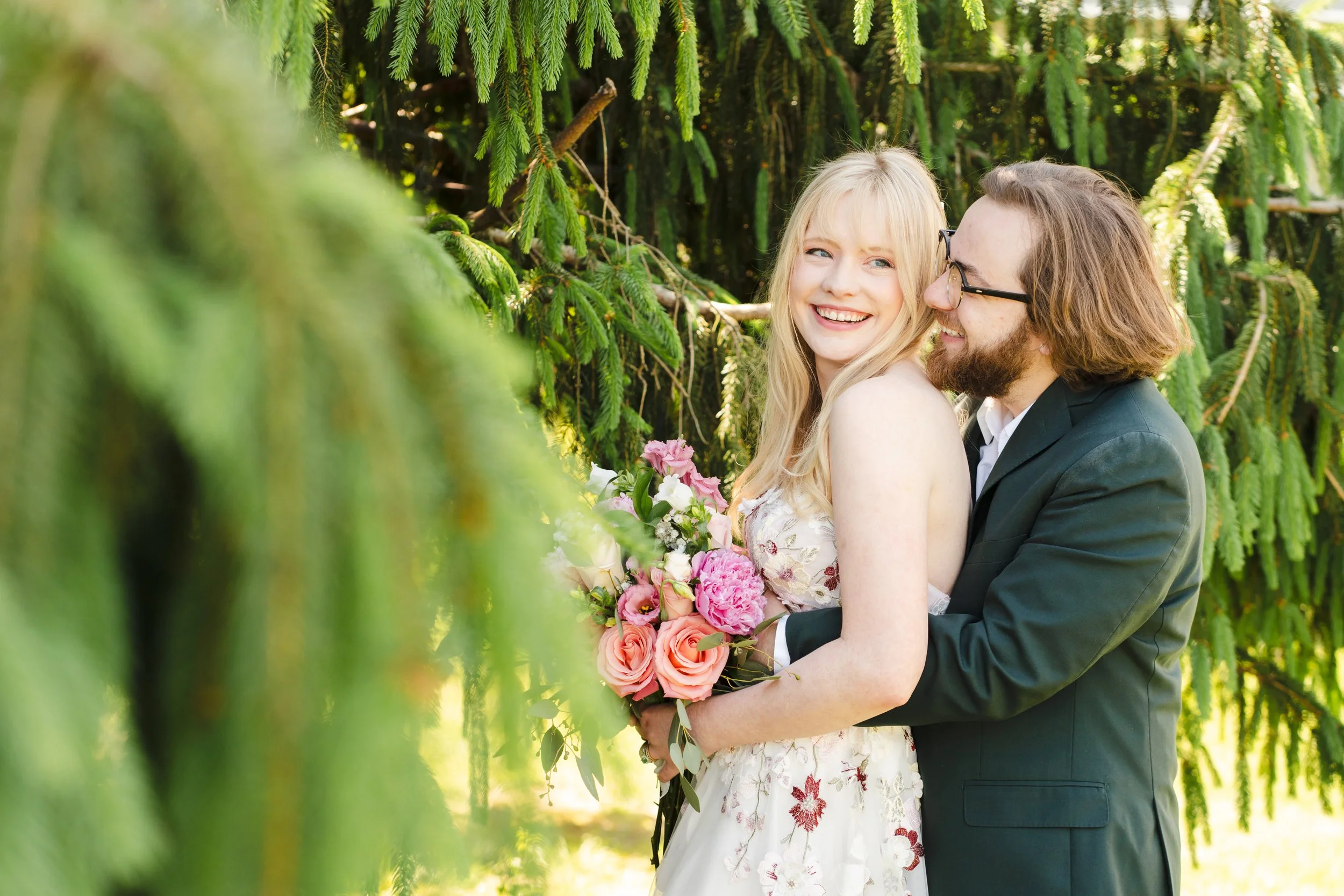 Intimate backyard wedding on Long Island