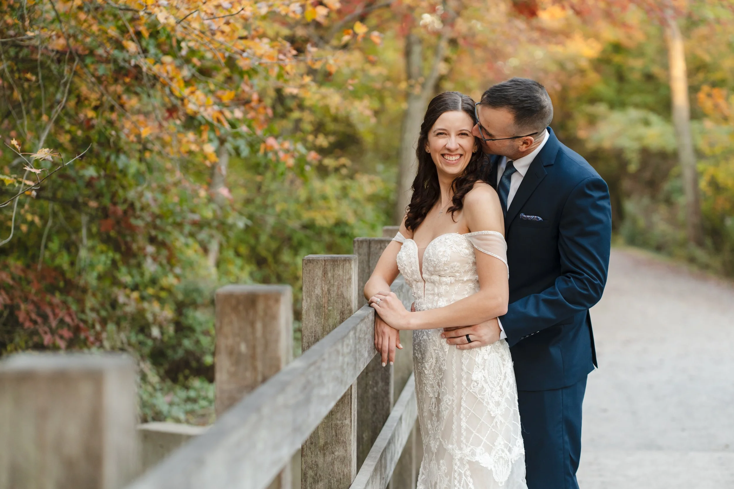 Fall Wedding at Belmont Lake State Park Long Island