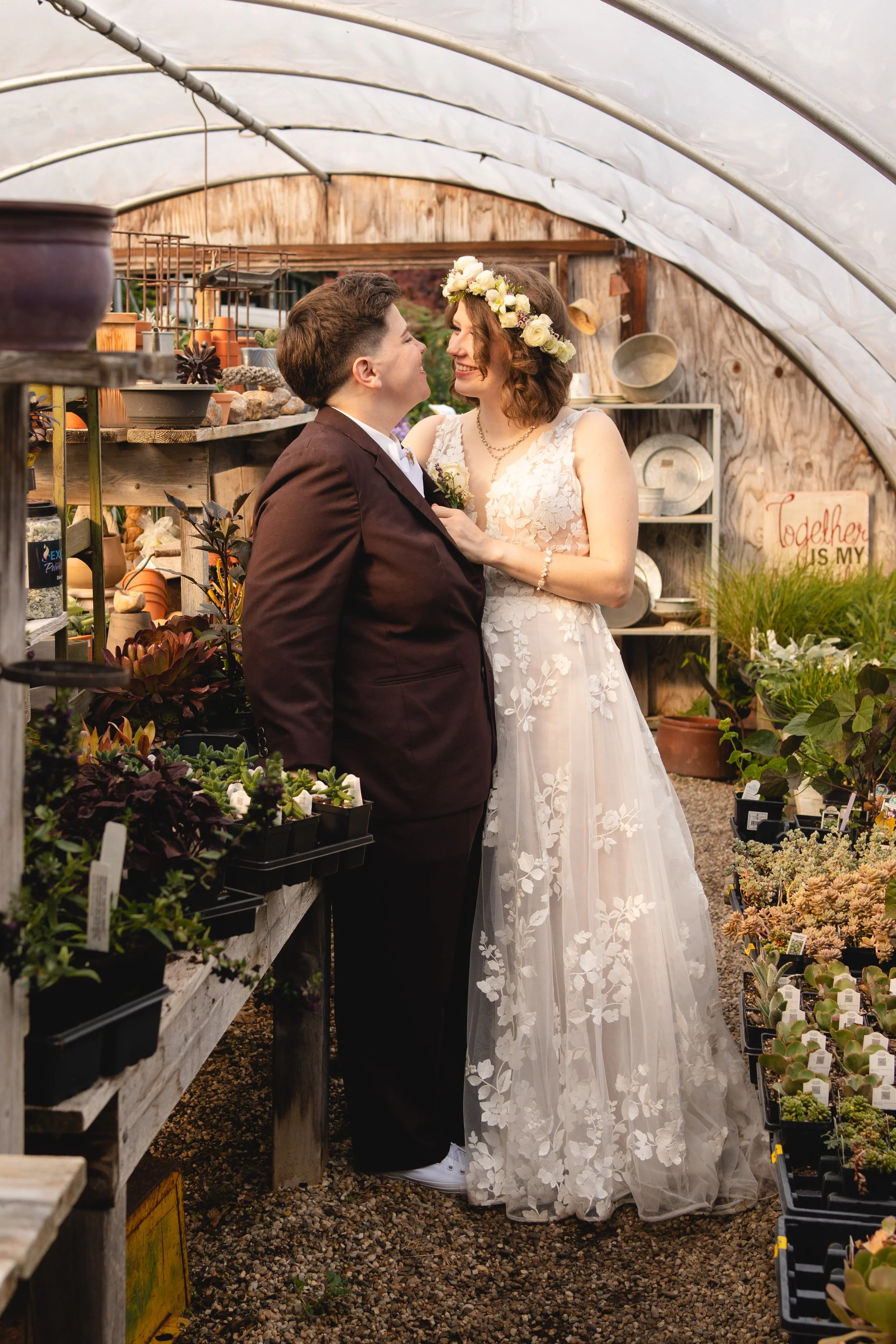 Queer Peconic River Herb Farm Wedding